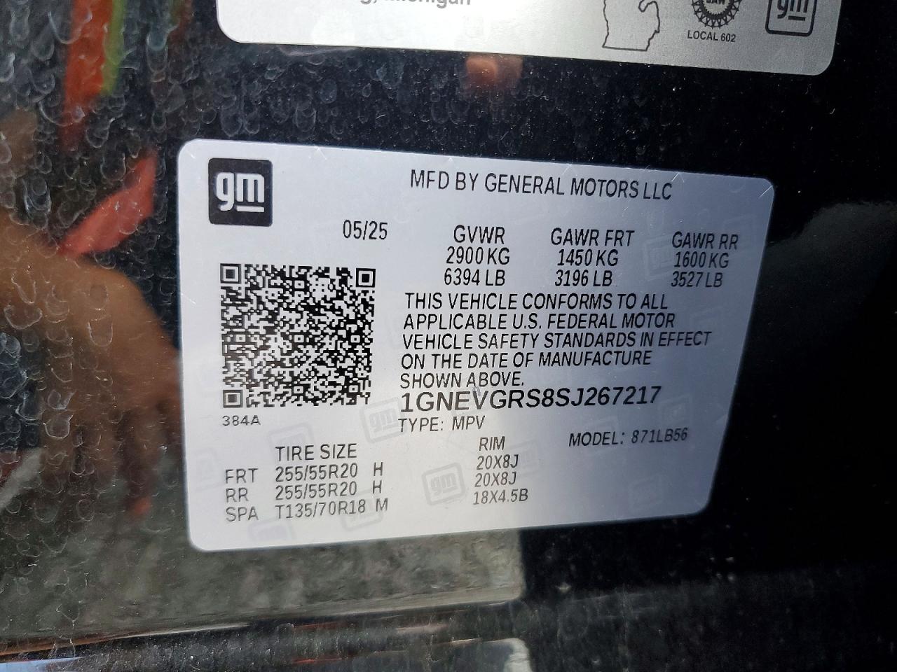 2025 Chevrolet Traverse Lt Black vin: 1GNEVGRS8SJ267217