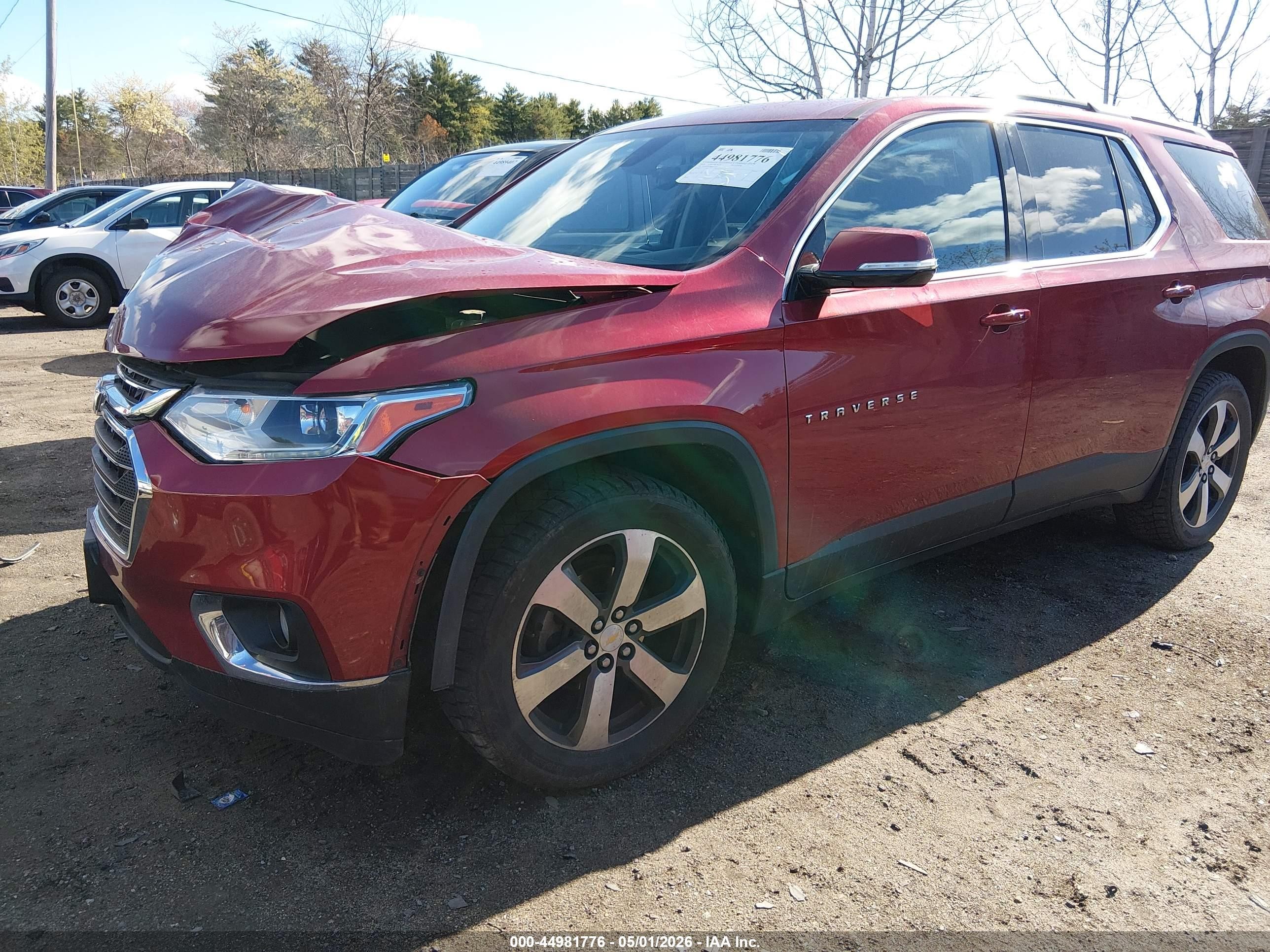 2018 Chevrolet Traverse 3lt Красный vin: 1GNEVHKW4JJ135265