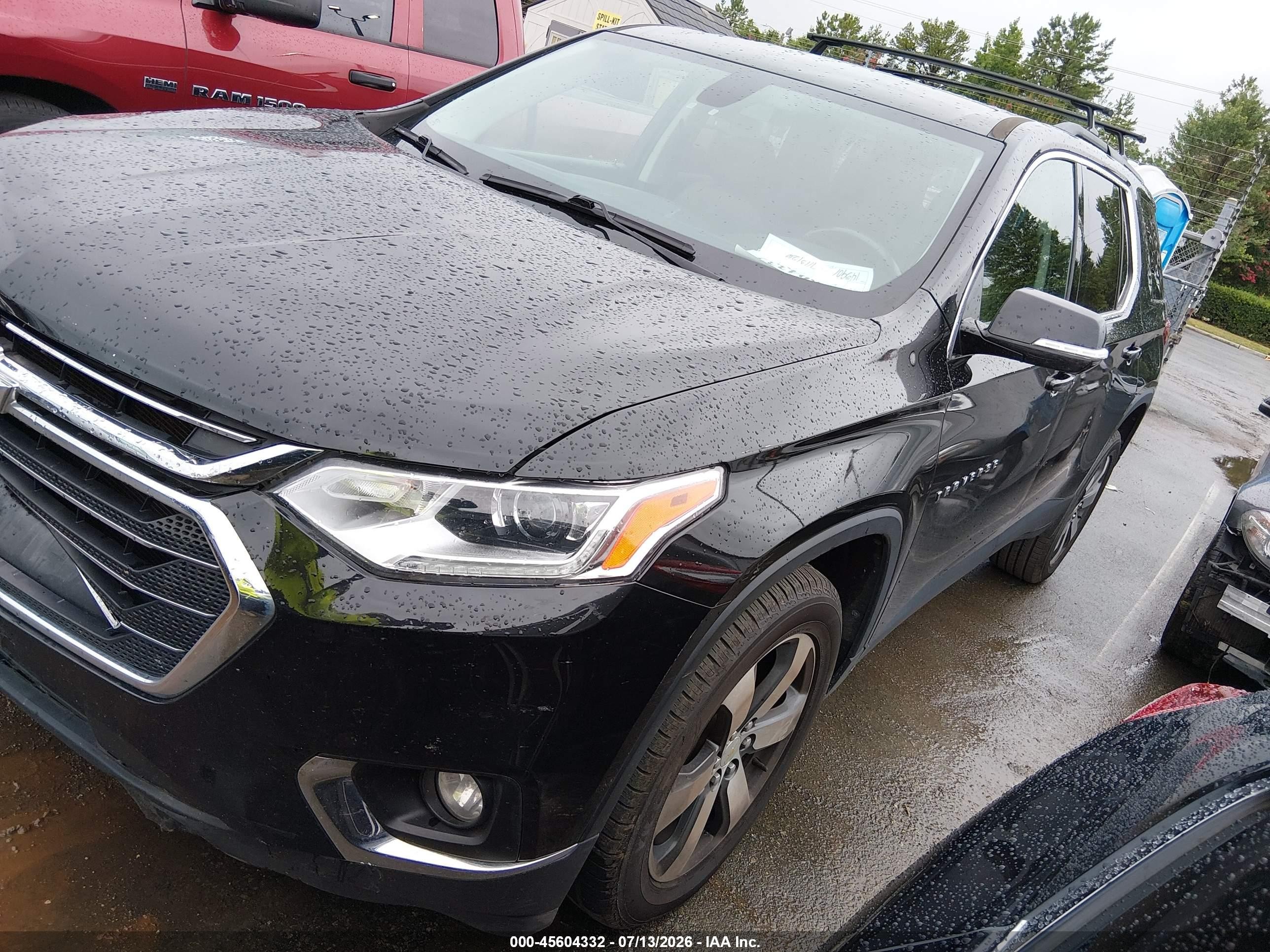 2020 Chevrolet Traverse Awd Lt Leather Черный vin: 1GNEVHKW8LJ129875
