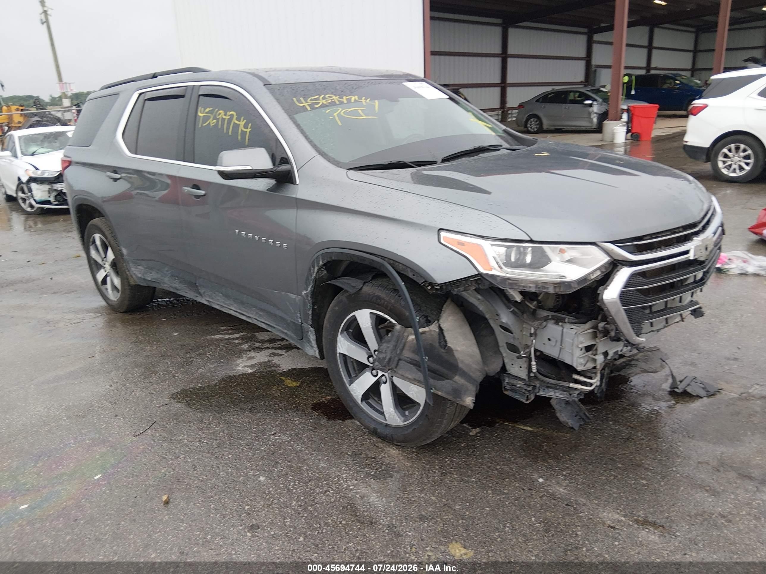 2020 Chevrolet Traverse Awd Lt Leather Gray vin: 1GNEVHKW9LJ132400