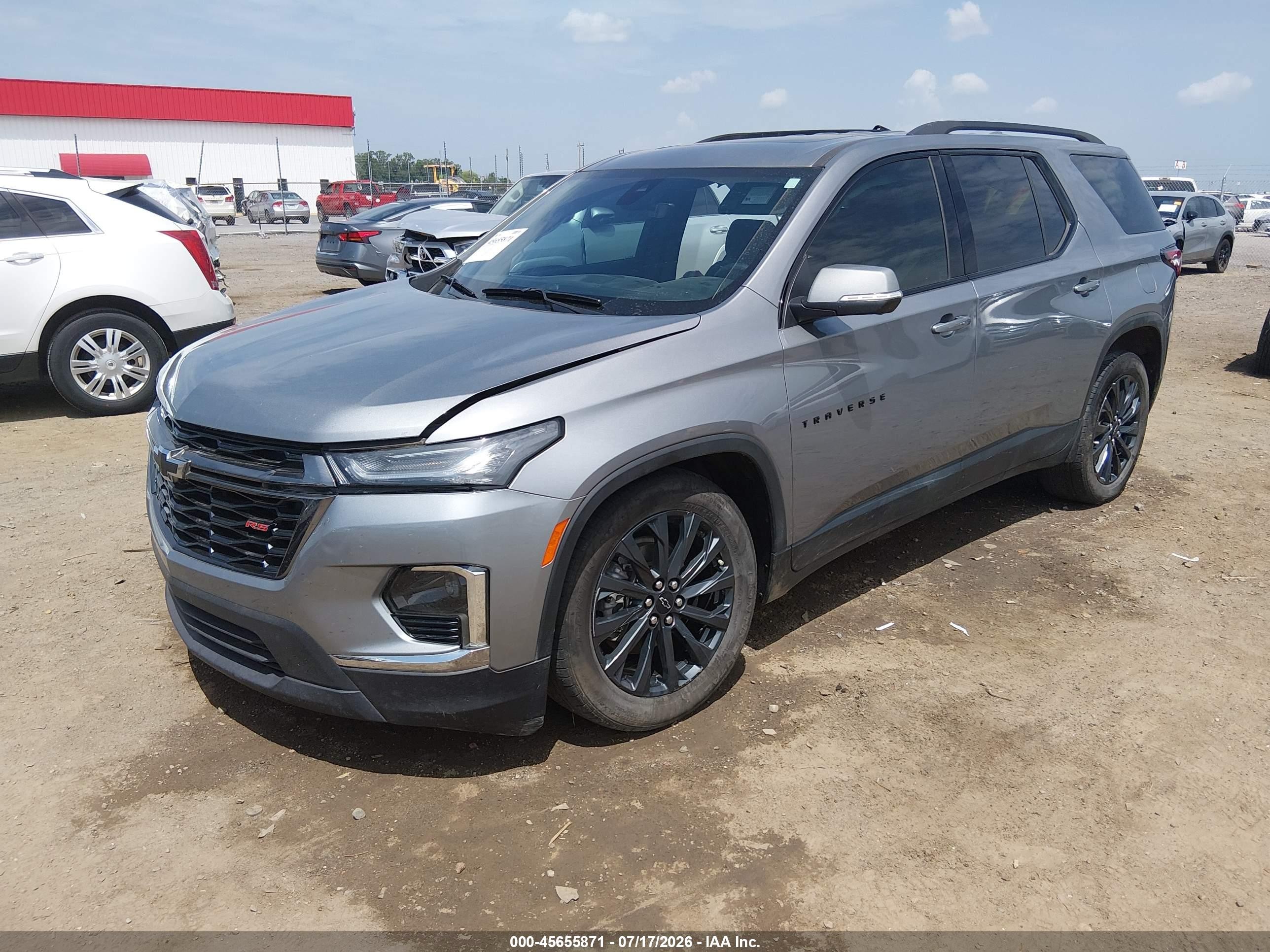 2023 Chevrolet Traverse Awd Rs Silver vin: 1GNEVJKW0PJ329663