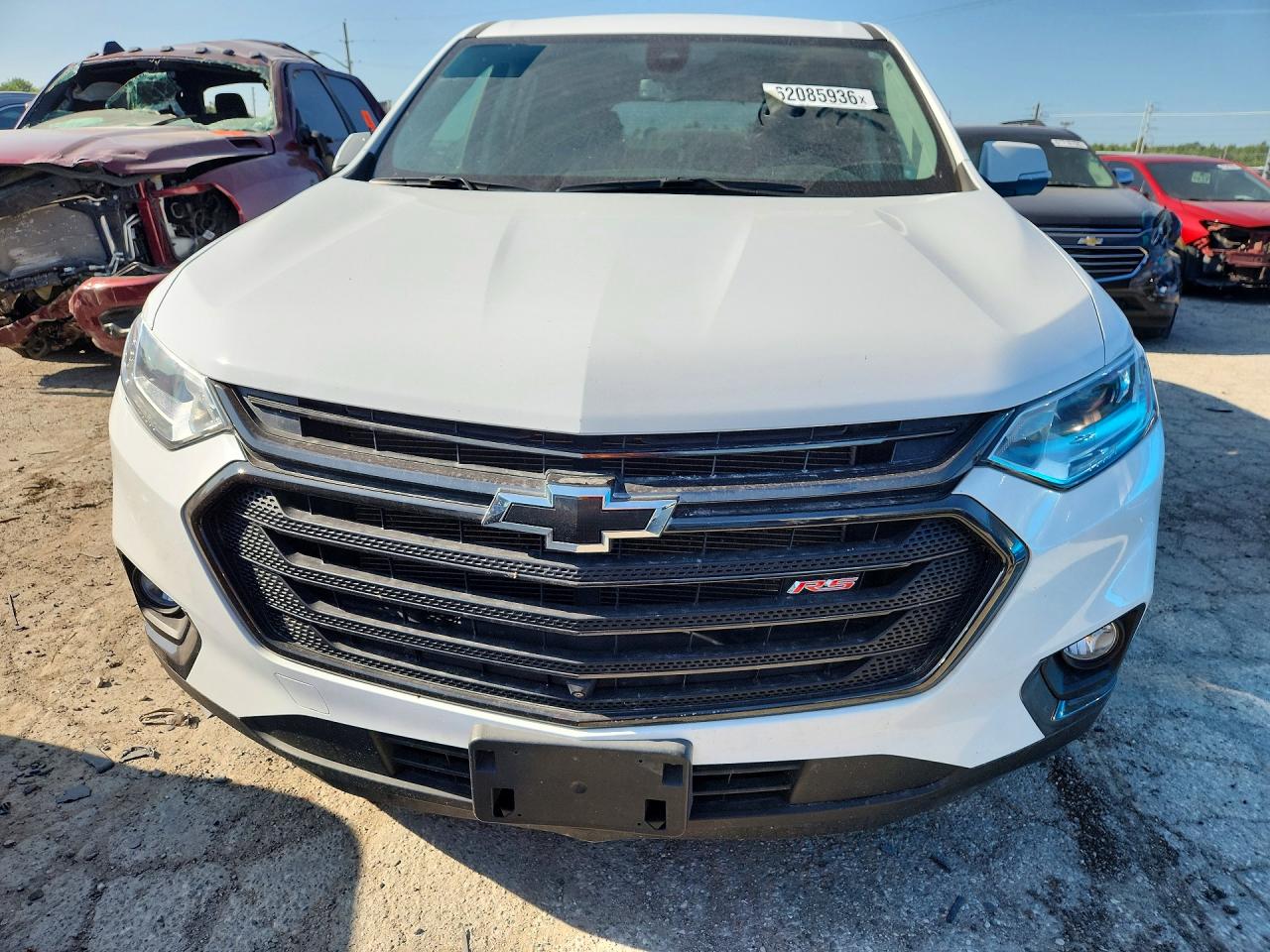 2021 Chevrolet Traverse Rs White vin: 1GNEVJKW2MJ241287