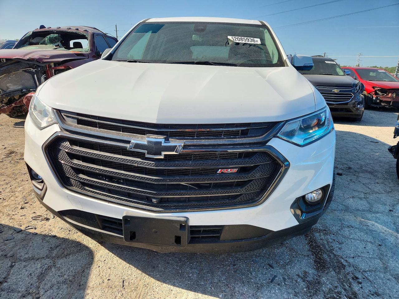 2021 Chevrolet Traverse Rs White vin: 1GNEVJKW2MJ241287