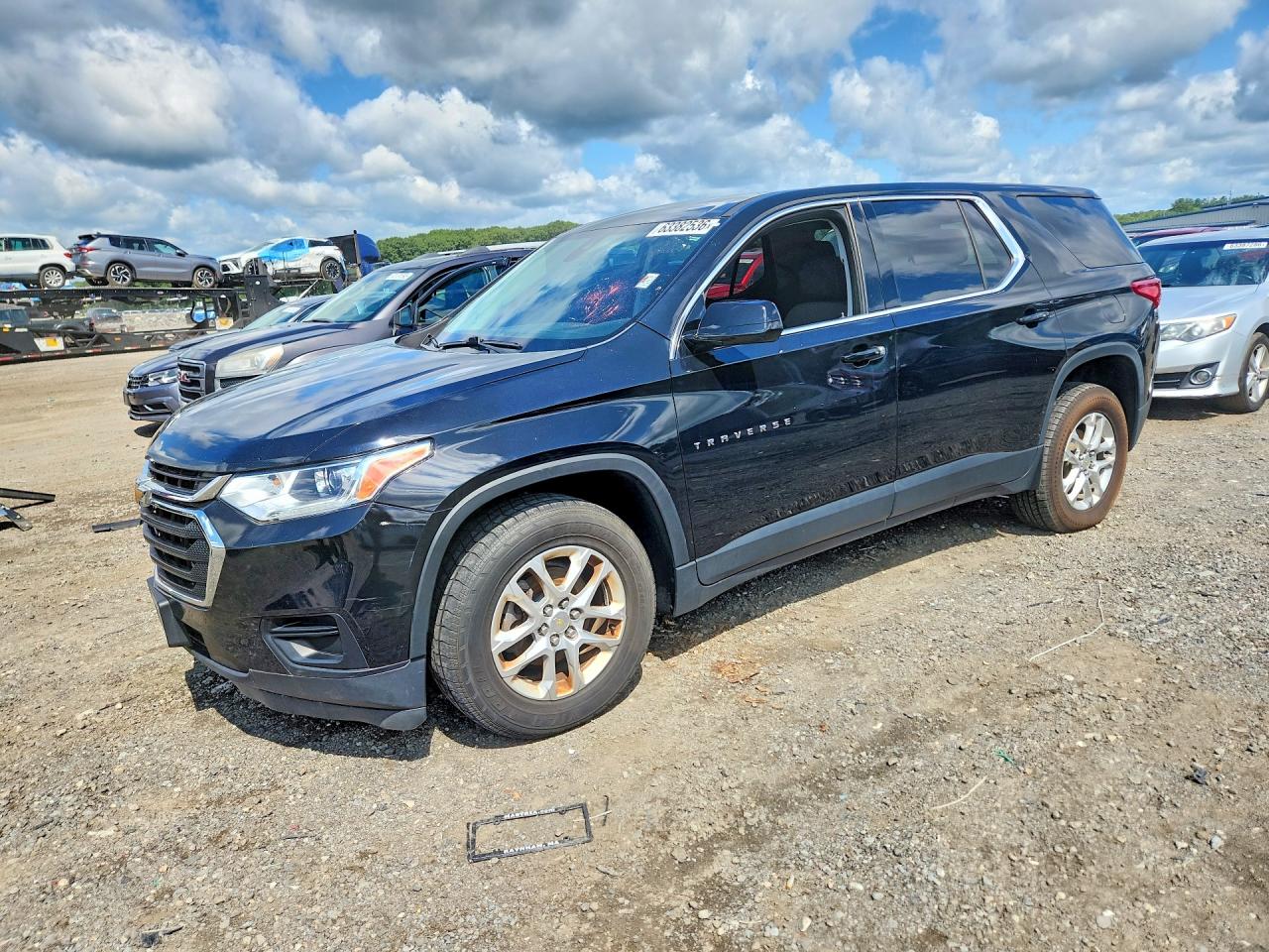 2020 Chevrolet Traverse Ls Black vin: 1GNEVLKW0LJ127993