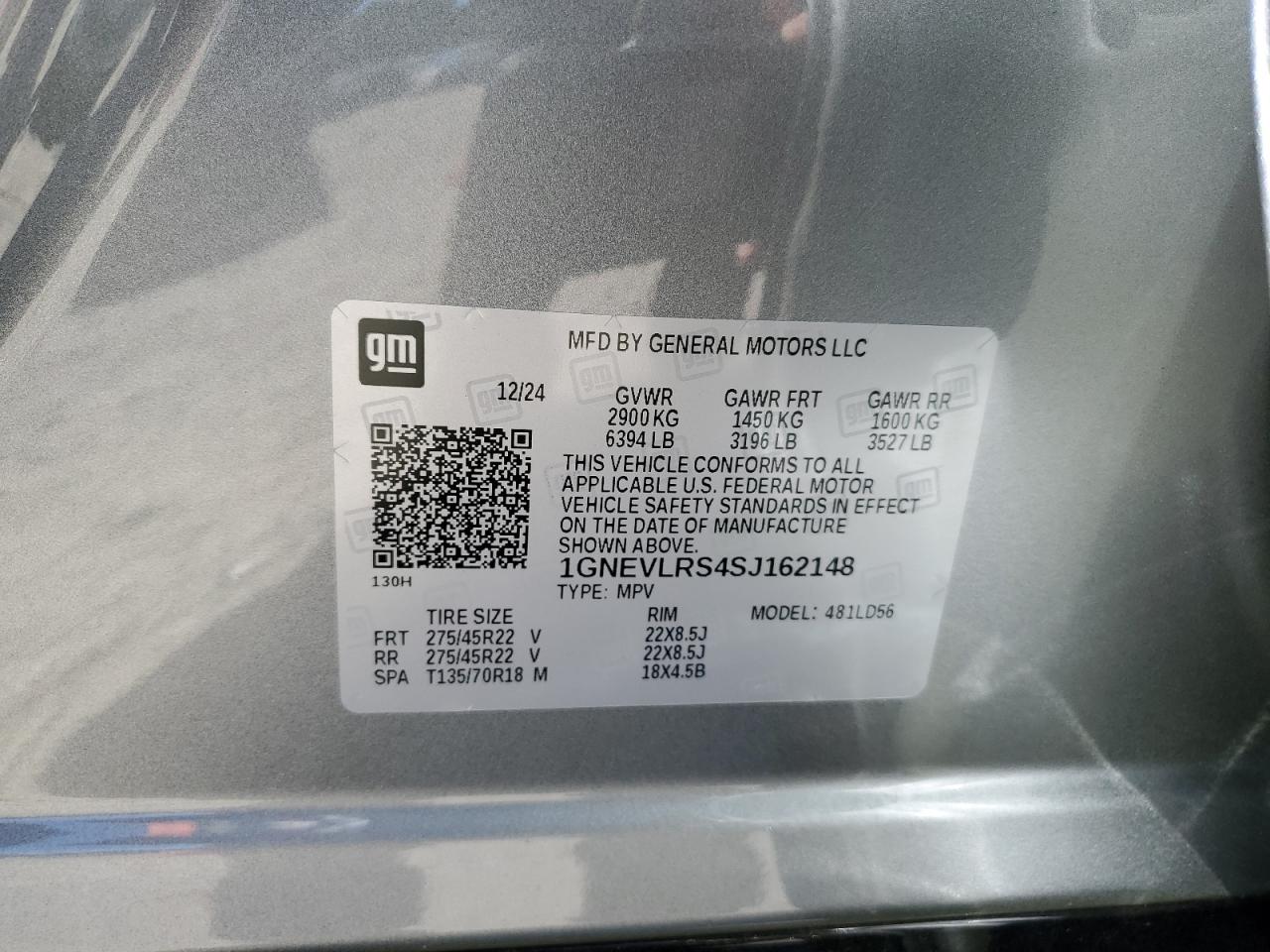 2025 Chevrolet Traverse Rs Серый vin: 1GNEVLRS4SJ162148