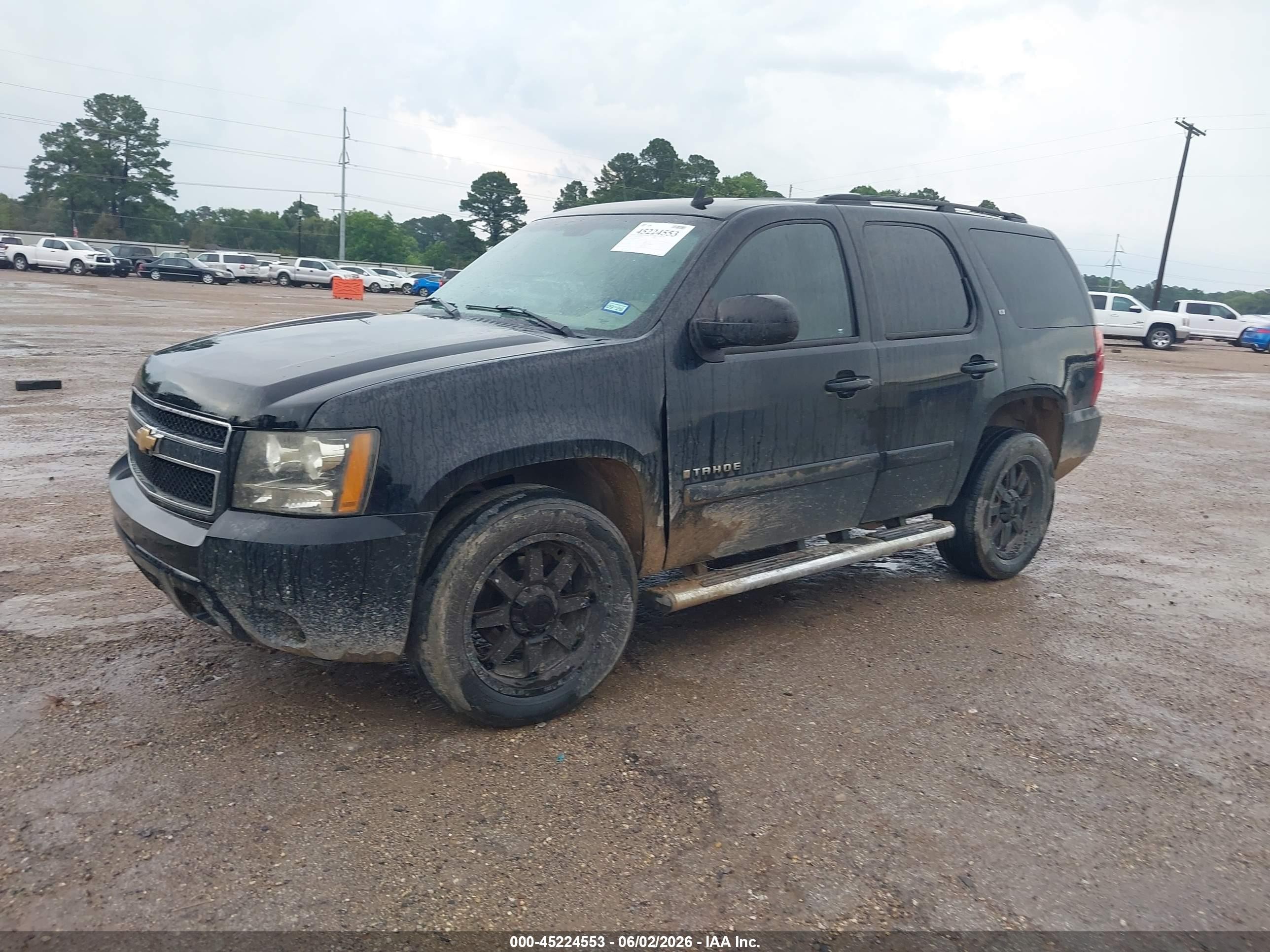 2007 Chevrolet Tahoe Lt Black vin: 1GNFC13007R161822