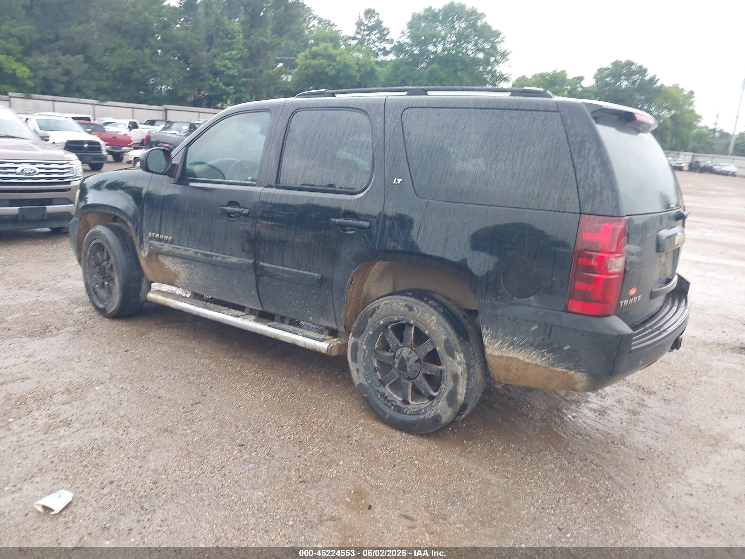 2007 Chevrolet Tahoe Lt Black vin: 1GNFC13007R161822