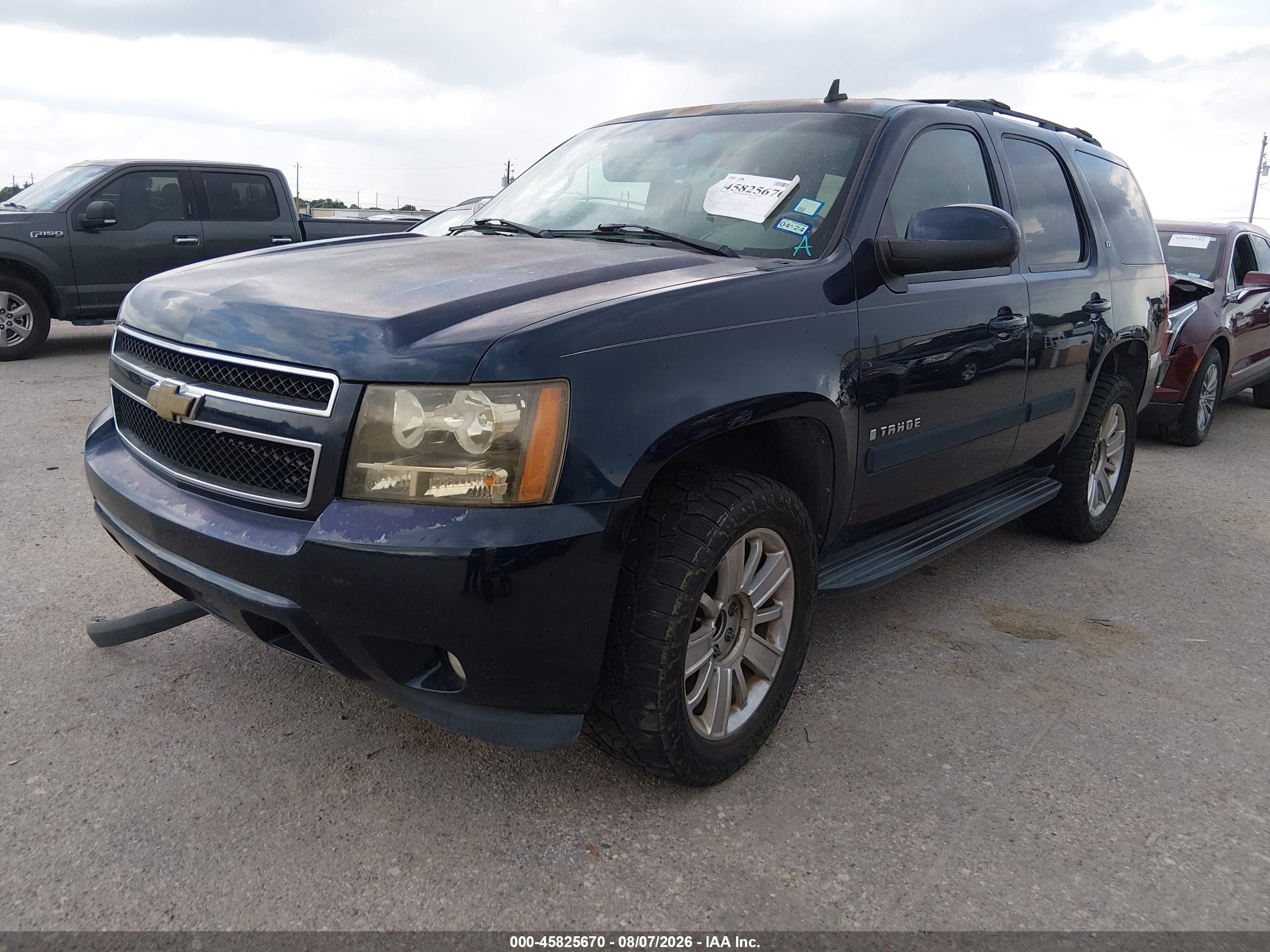 2007 Chevrolet Tahoe Lt Navy vin: 1GNFC13007R427131