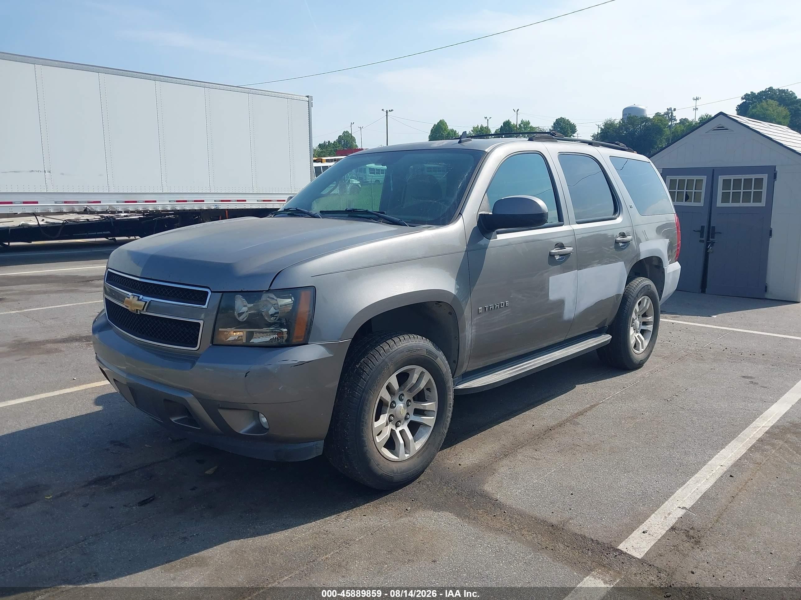 2007 Chevrolet Tahoe Lt Gray vin: 1GNFC13017J178904
