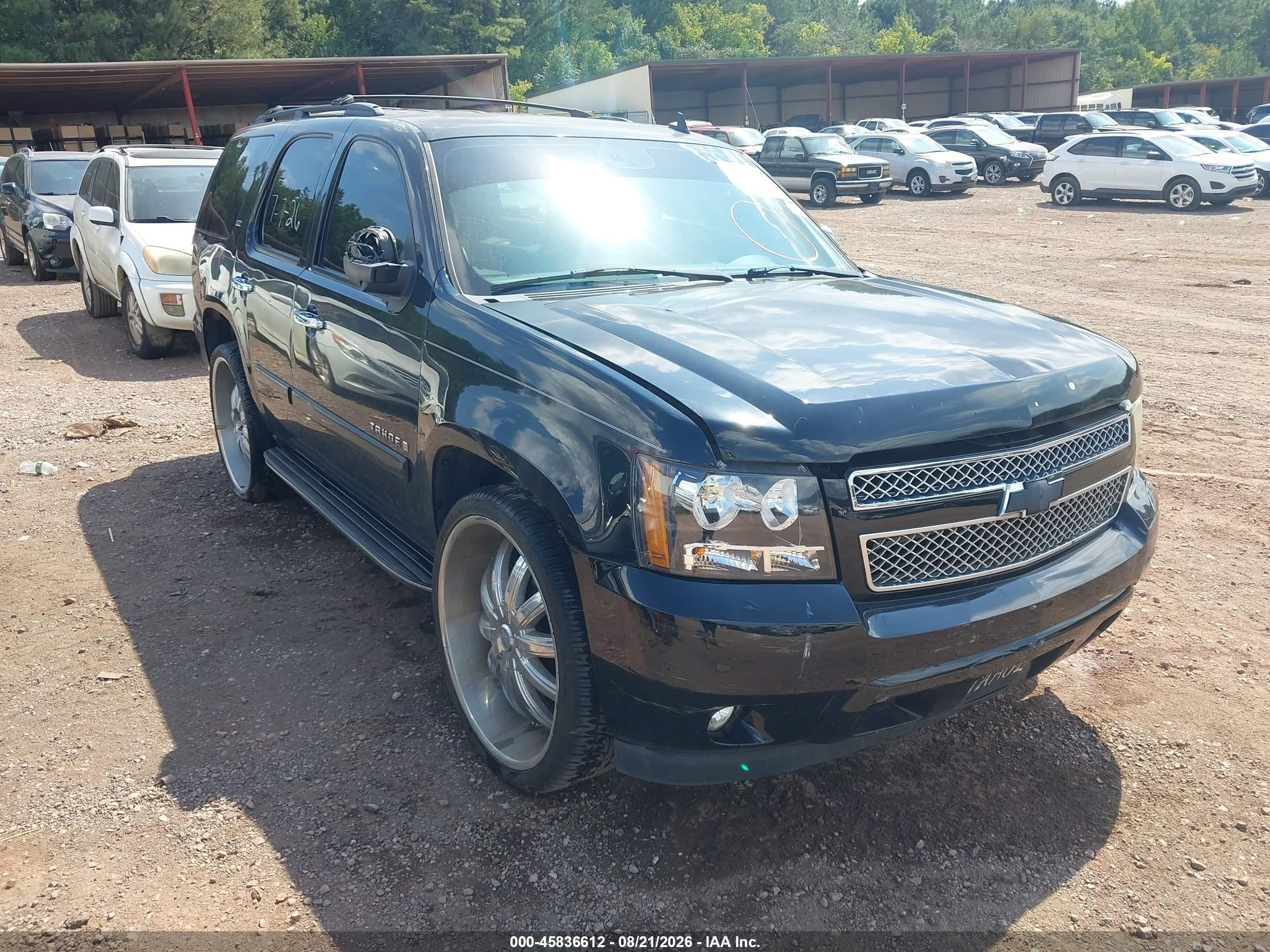 2007 Chevrolet Tahoe Ltz Черный vin: 1GNFC13017R386847