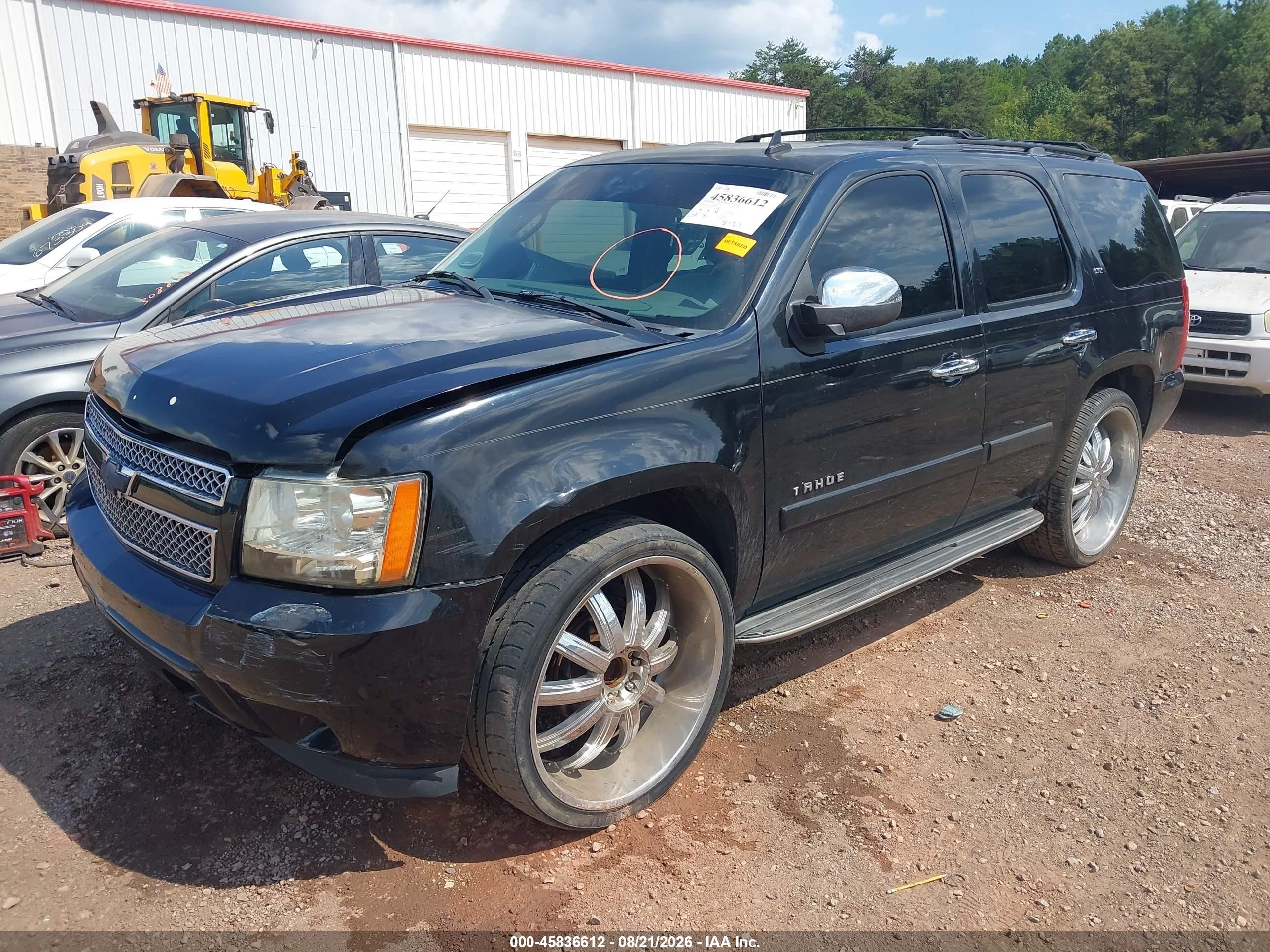 2007 Chevrolet Tahoe Ltz Черный vin: 1GNFC13017R386847