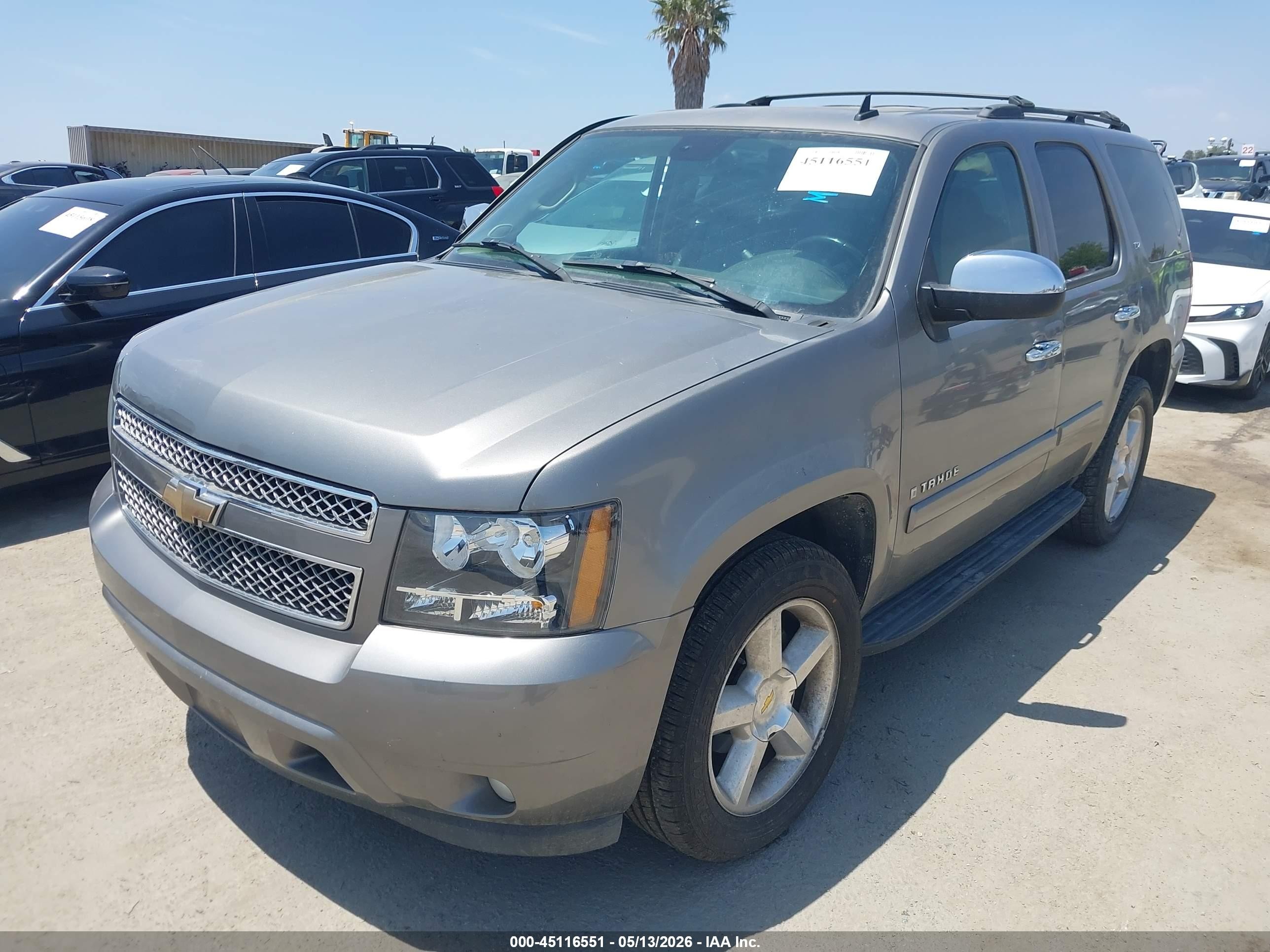 2008 Chevrolet Tahoe Ltz Gray vin: 1GNFC13018R116017