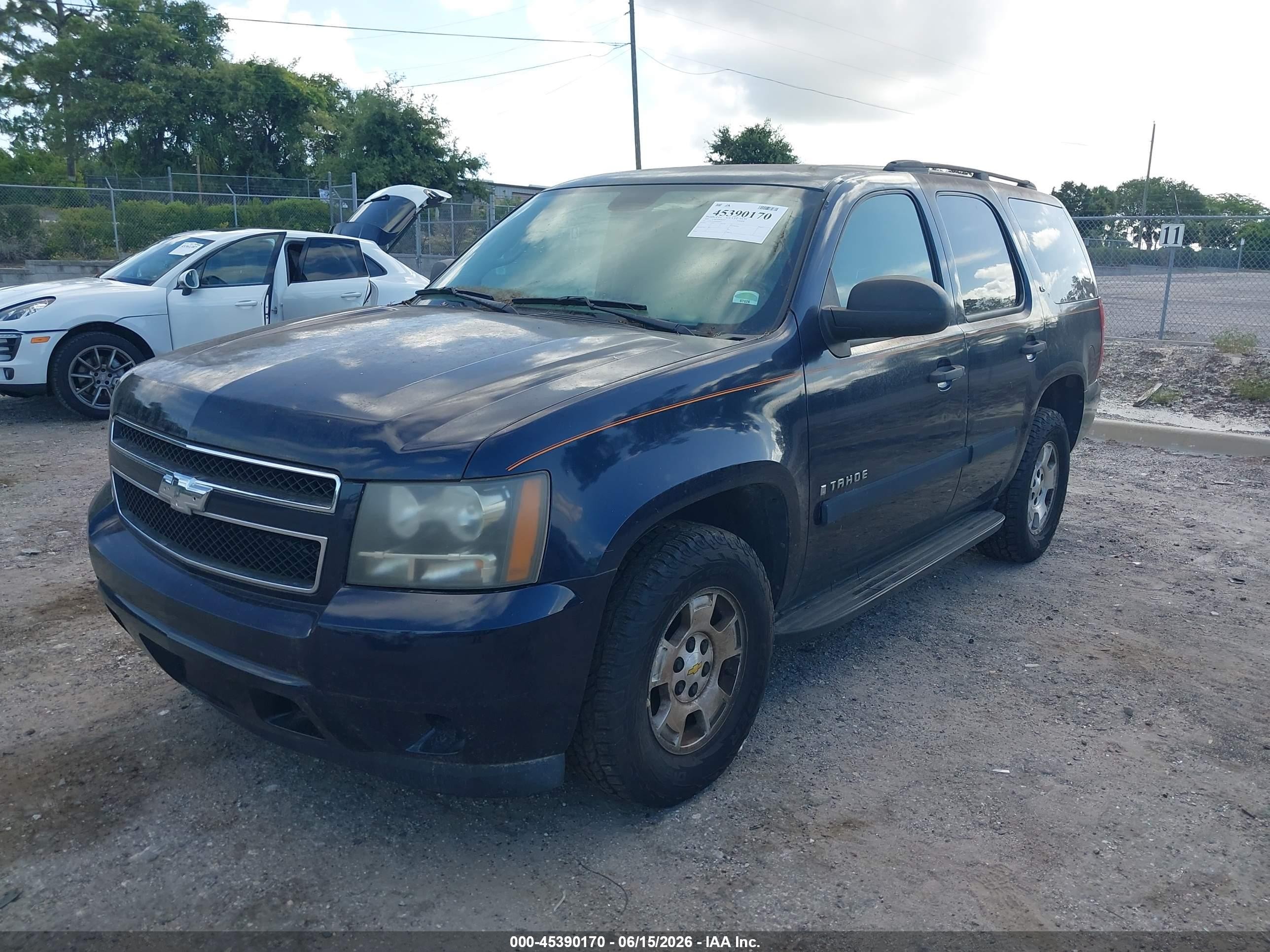 2009 Chevrolet Tahoe Ls Dark Blue vin: 1GNFC13019R102667