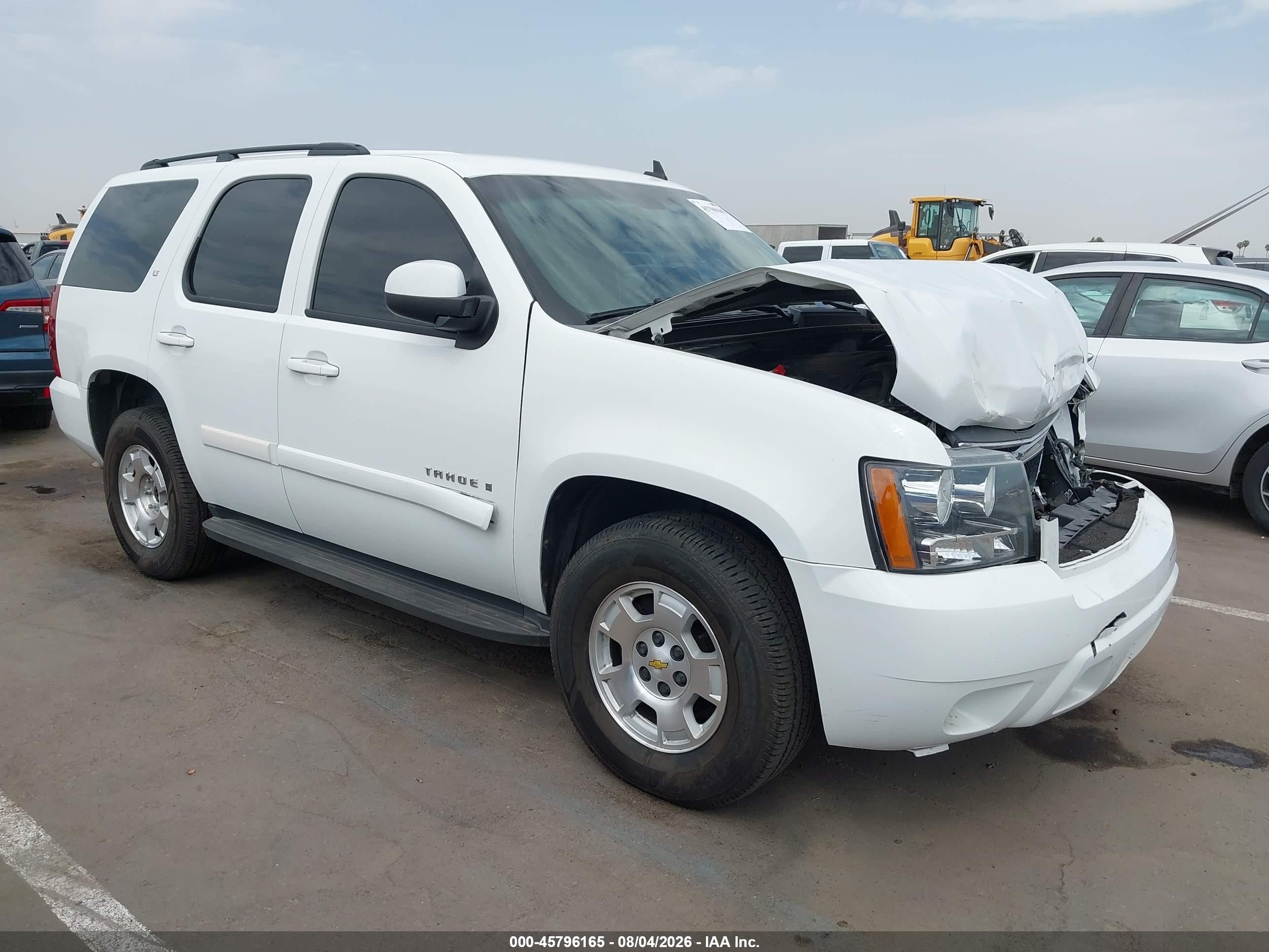 2007 Chevrolet Tahoe Lt White vin: 1GNFC13037J337826