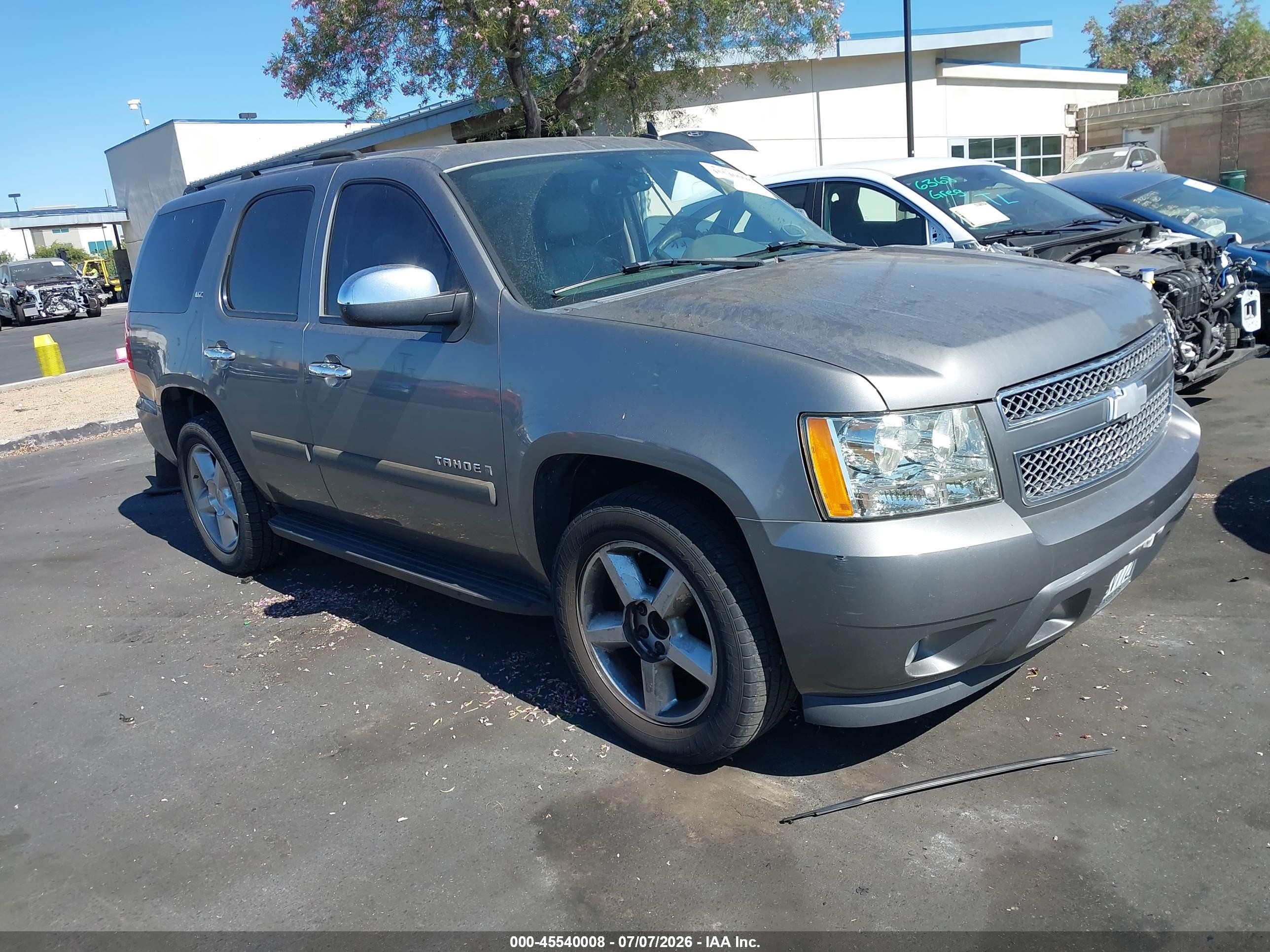 2007 Chevrolet Tahoe Ltz Gray vin: 1GNFC13037R334281