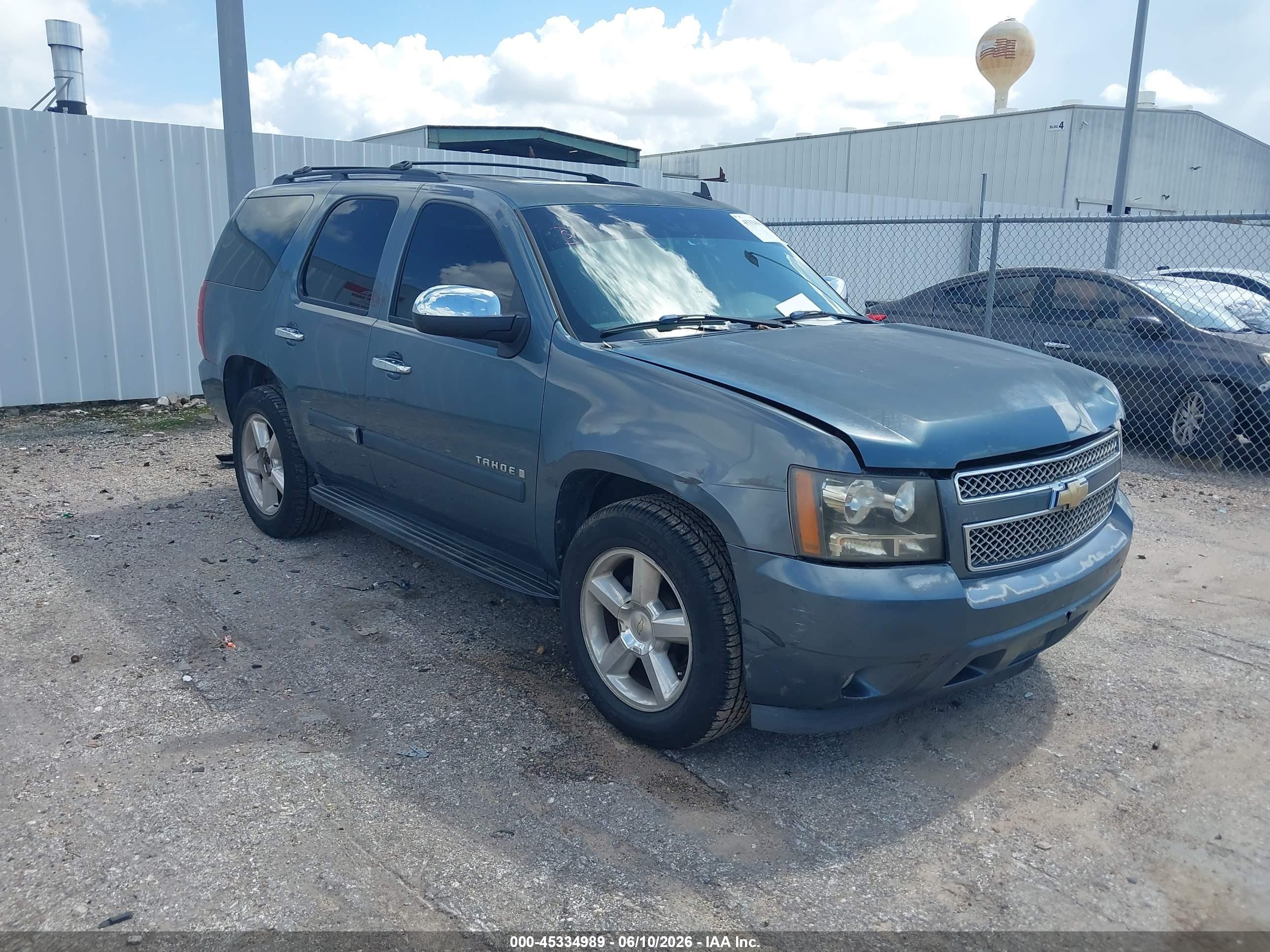 2008 Chevrolet Tahoe Ltz Blue vin: 1GNFC13038R151982