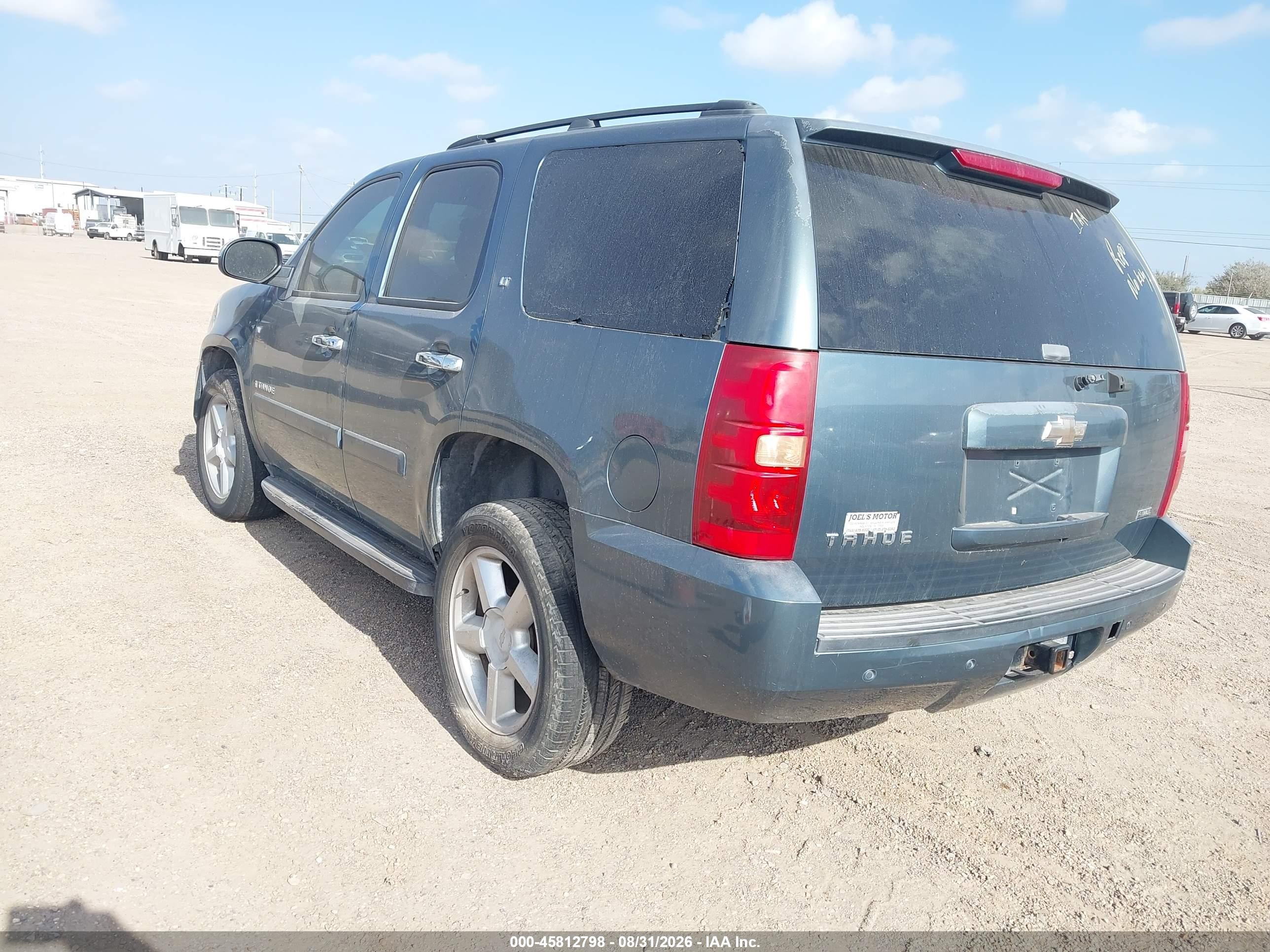 2008 Chevrolet Tahoe Lt Blue vin: 1GNFC13038R172430