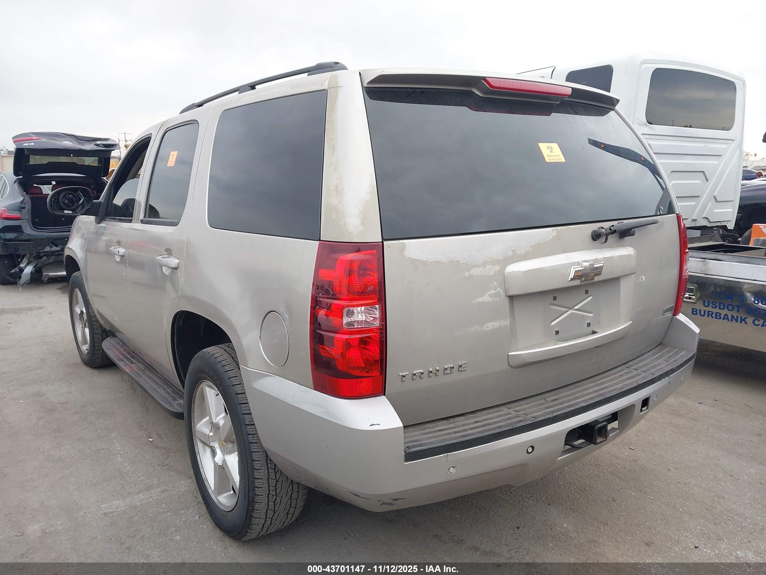 2007 Chevrolet Tahoe Lt Gray vin: 1GNFC13047R414074