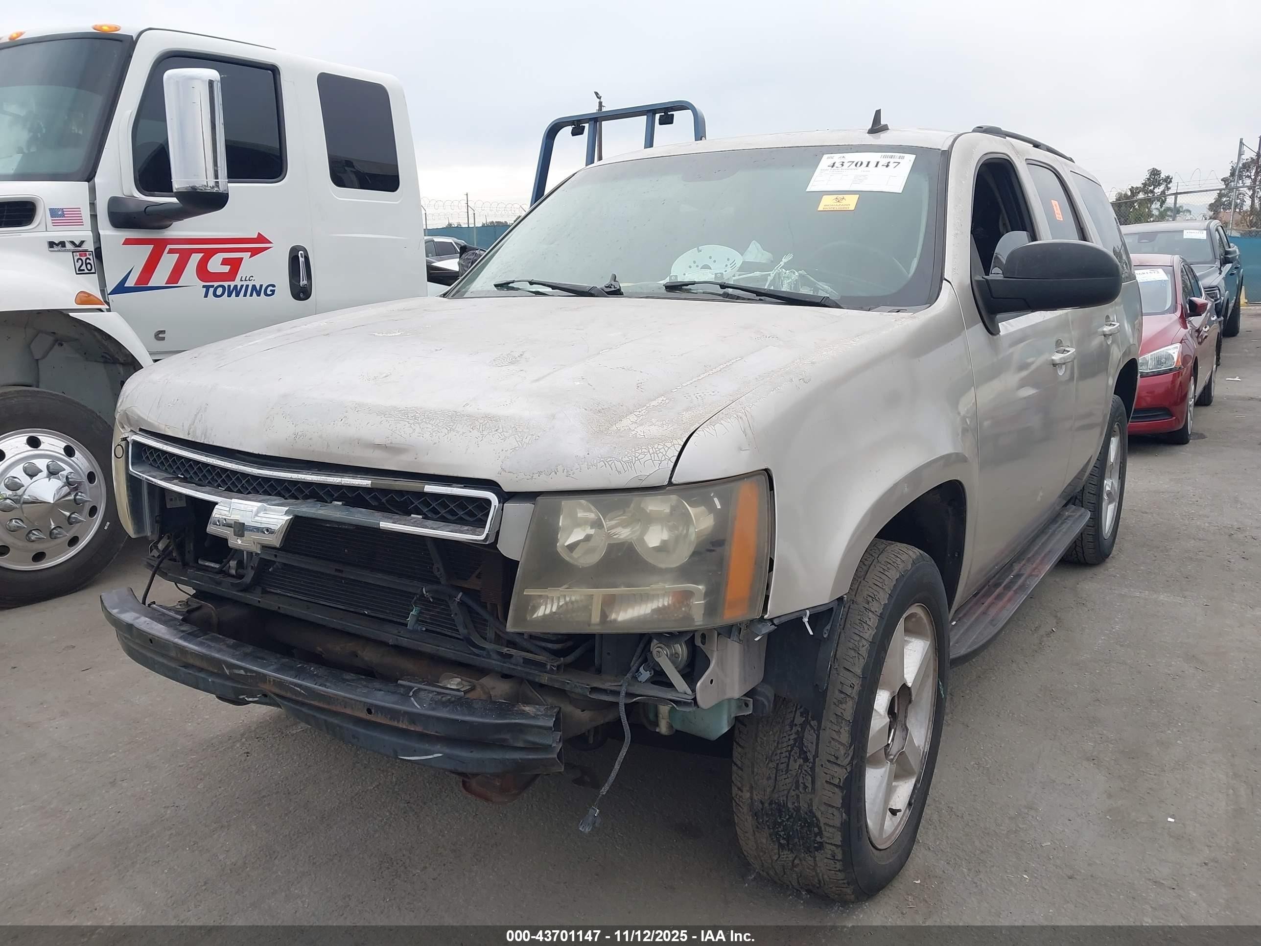2007 Chevrolet Tahoe Lt Gray vin: 1GNFC13047R414074