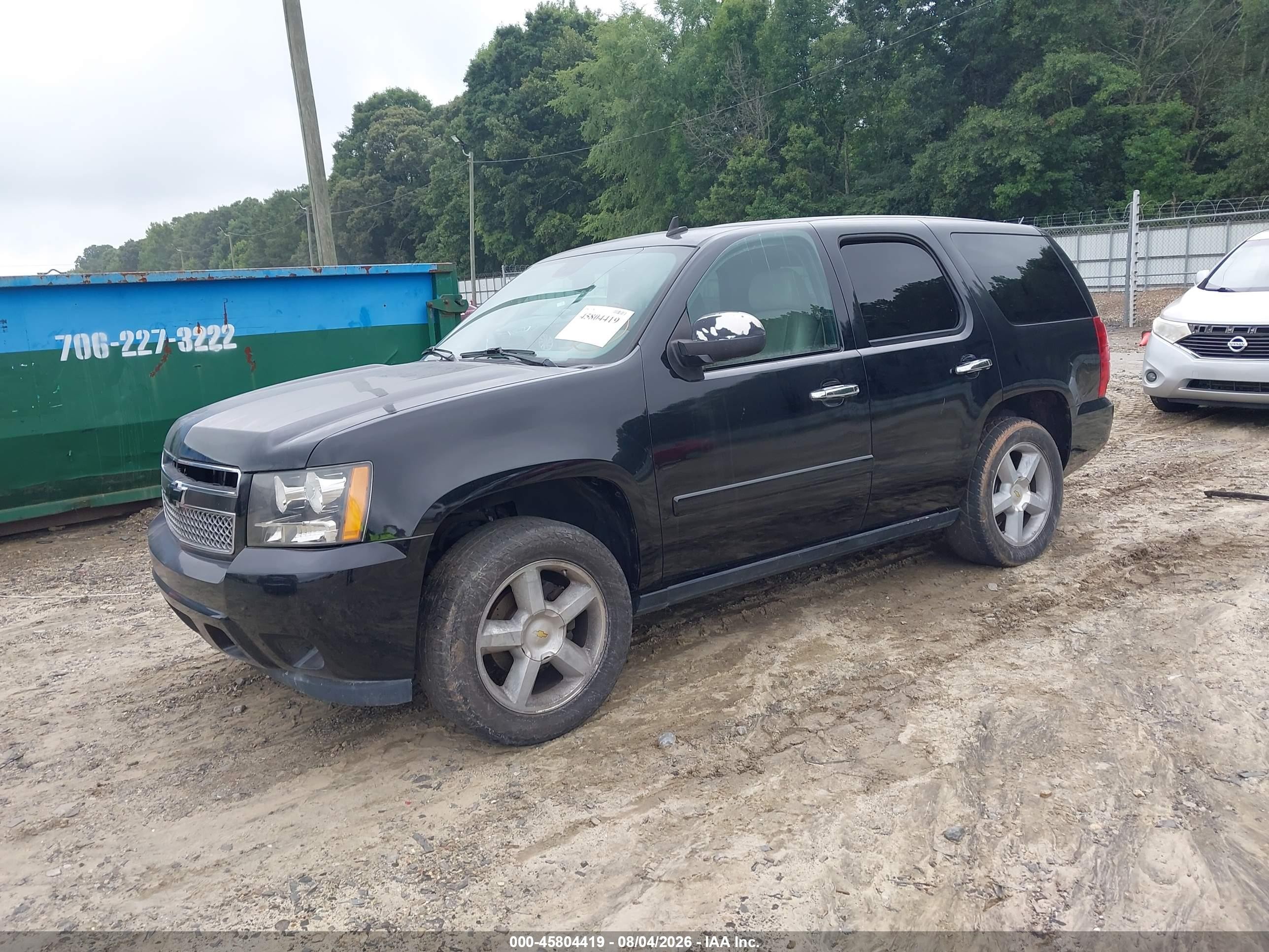 2008 Chevrolet Tahoe Ltz Черный vin: 1GNFC13048J192197
