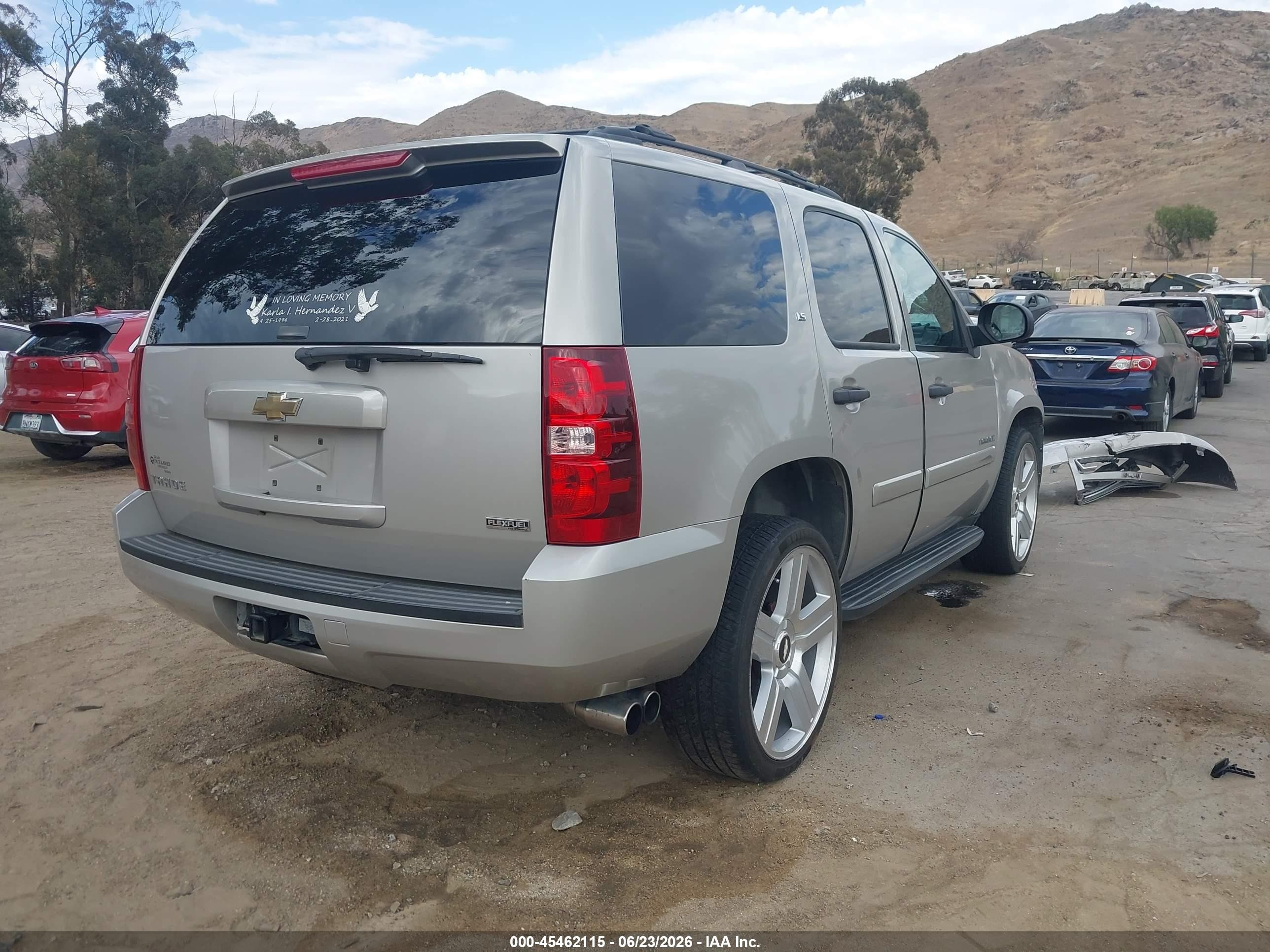 2007 Chevrolet Tahoe Ls Champagne vin: 1GNFC13057R371008