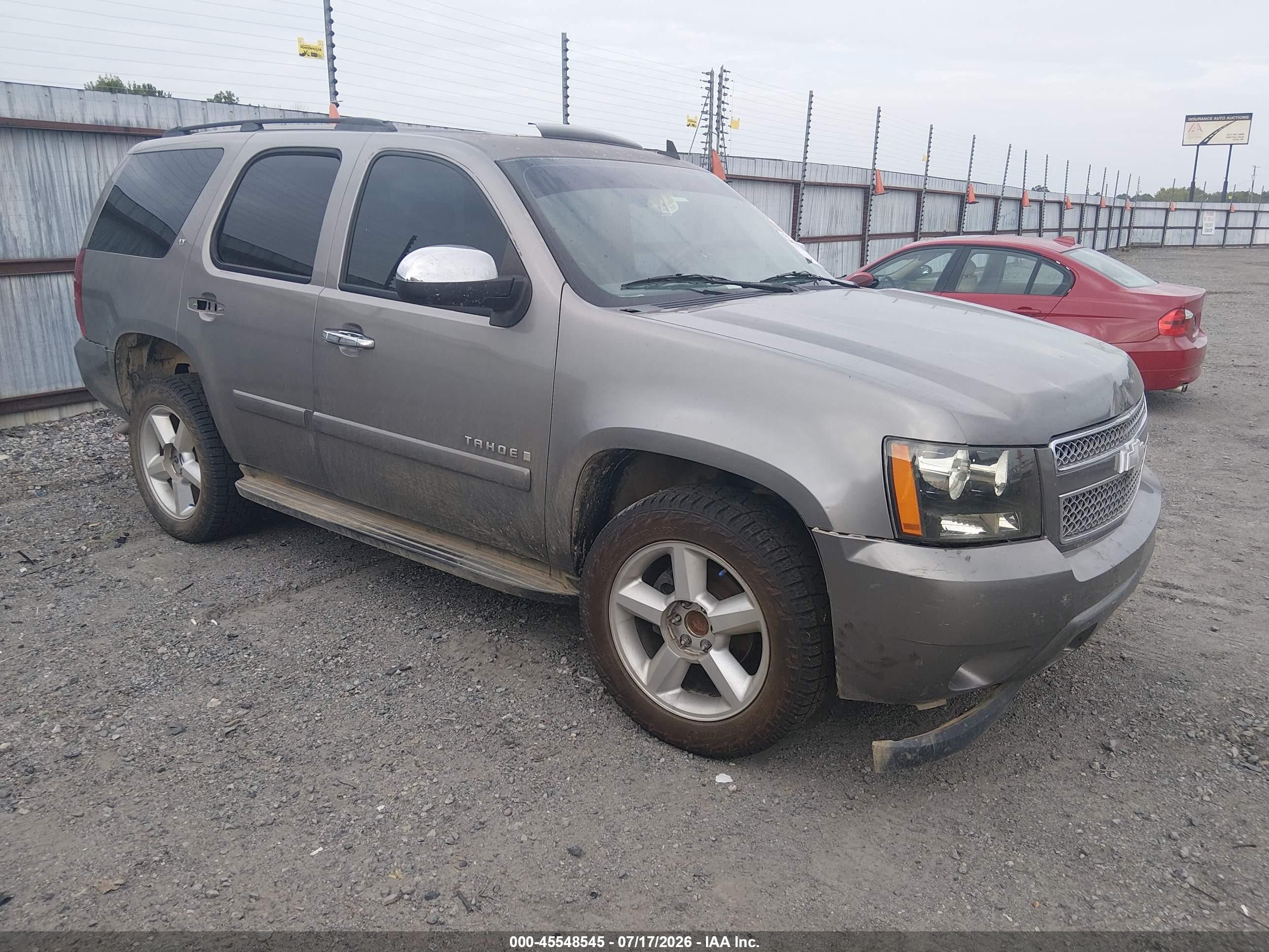 2008 Chevrolet Tahoe Lt Gray vin: 1GNFC13058R191710