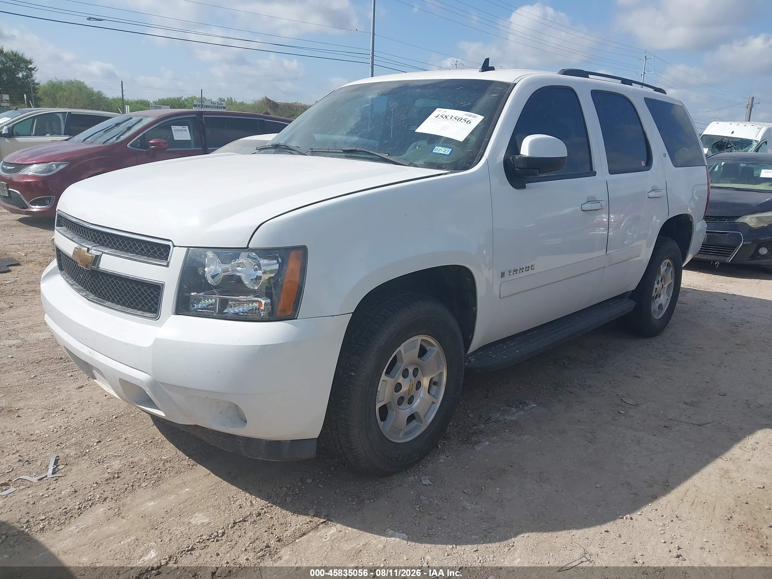 2007 Chevrolet Tahoe Lt Белый vin: 1GNFC13067R371602