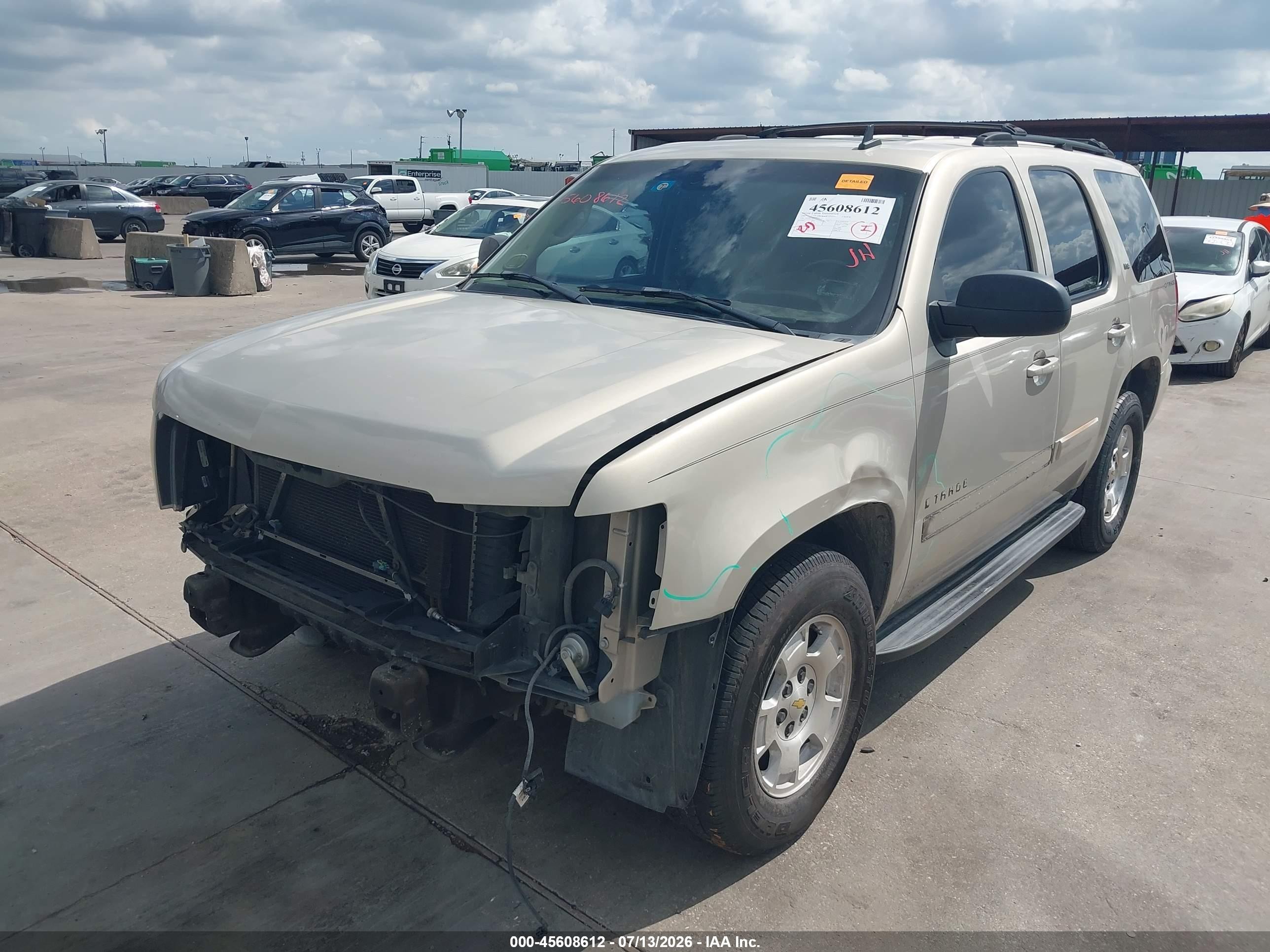 2007 Chevrolet Tahoe Ltz Золотой vin: 1GNFC13077R107787