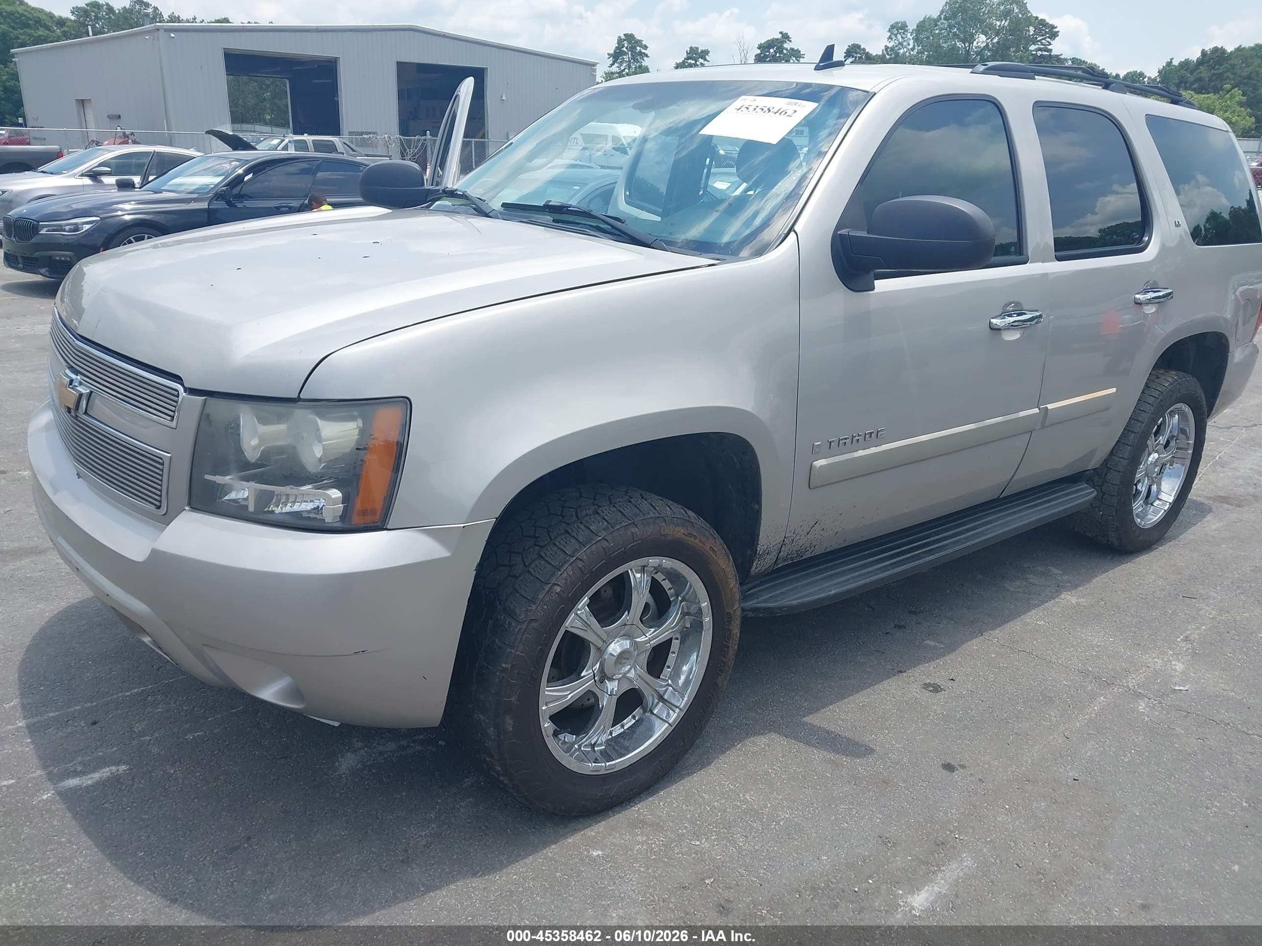 2007 Chevrolet Tahoe Lt Beige vin: 1GNFC13077R376159