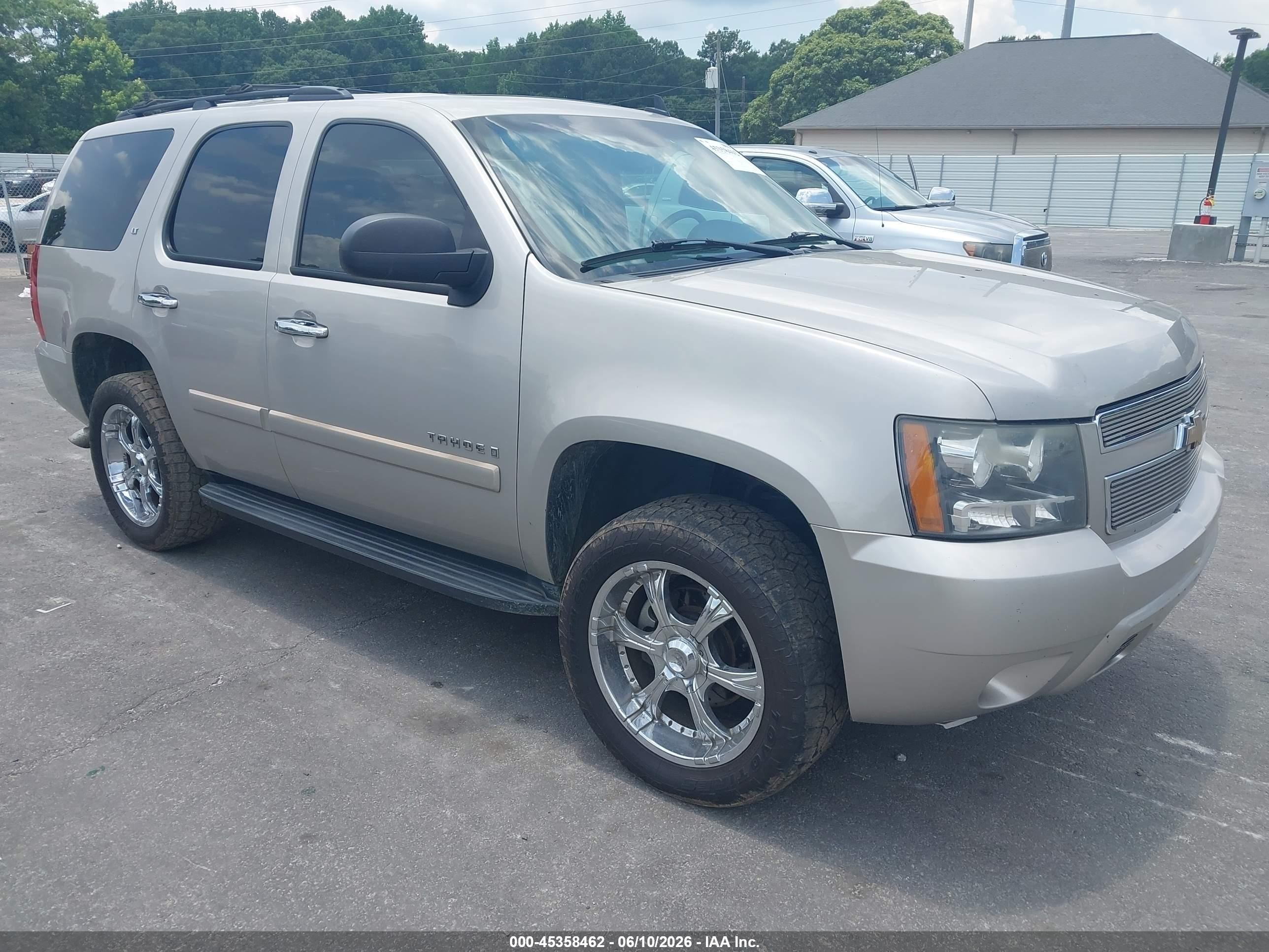 2007 Chevrolet Tahoe Lt Beige vin: 1GNFC13077R376159