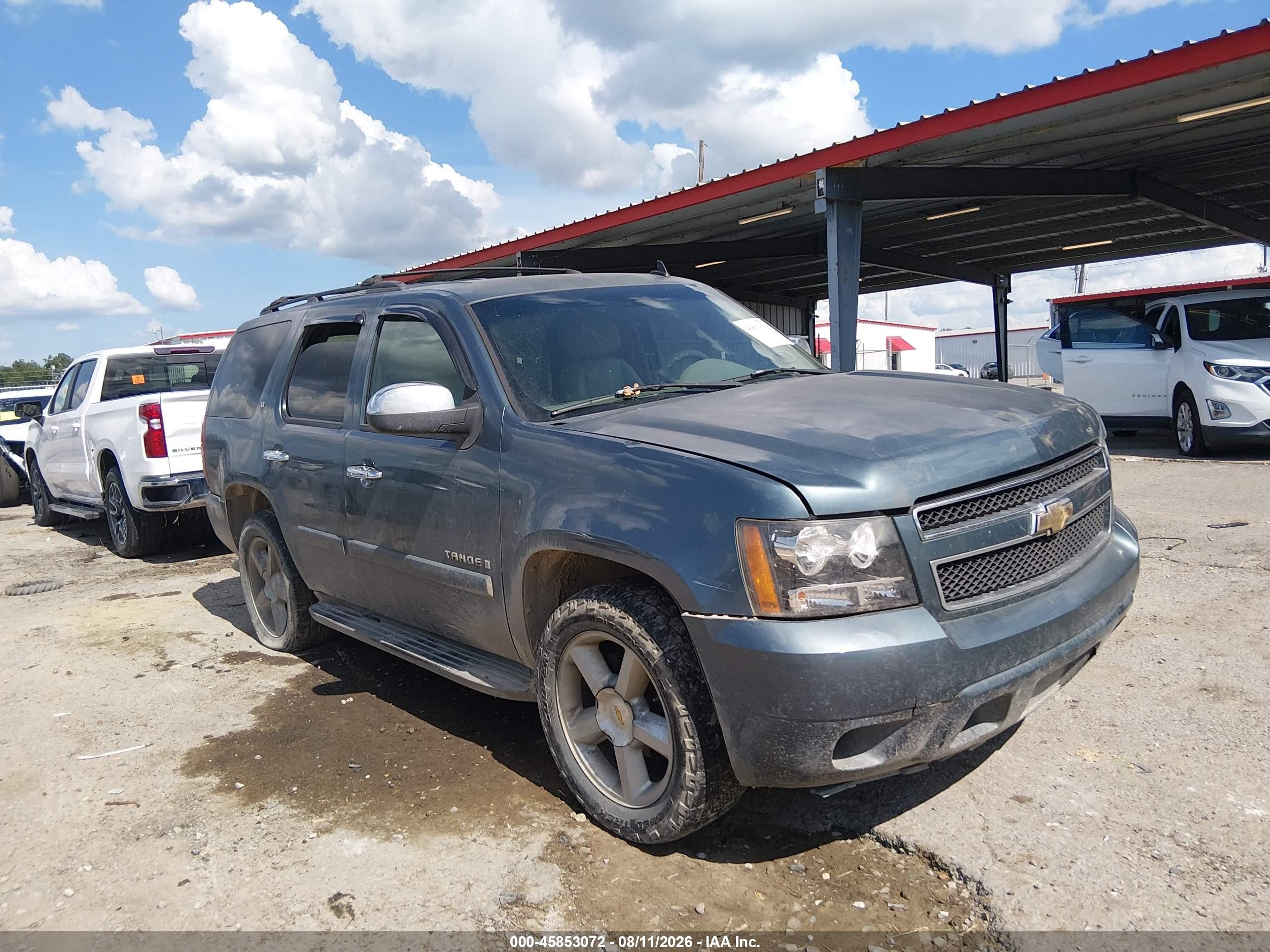 2008 Chevrolet Tahoe Lt Light Blue vin: 1GNFC13078R119925