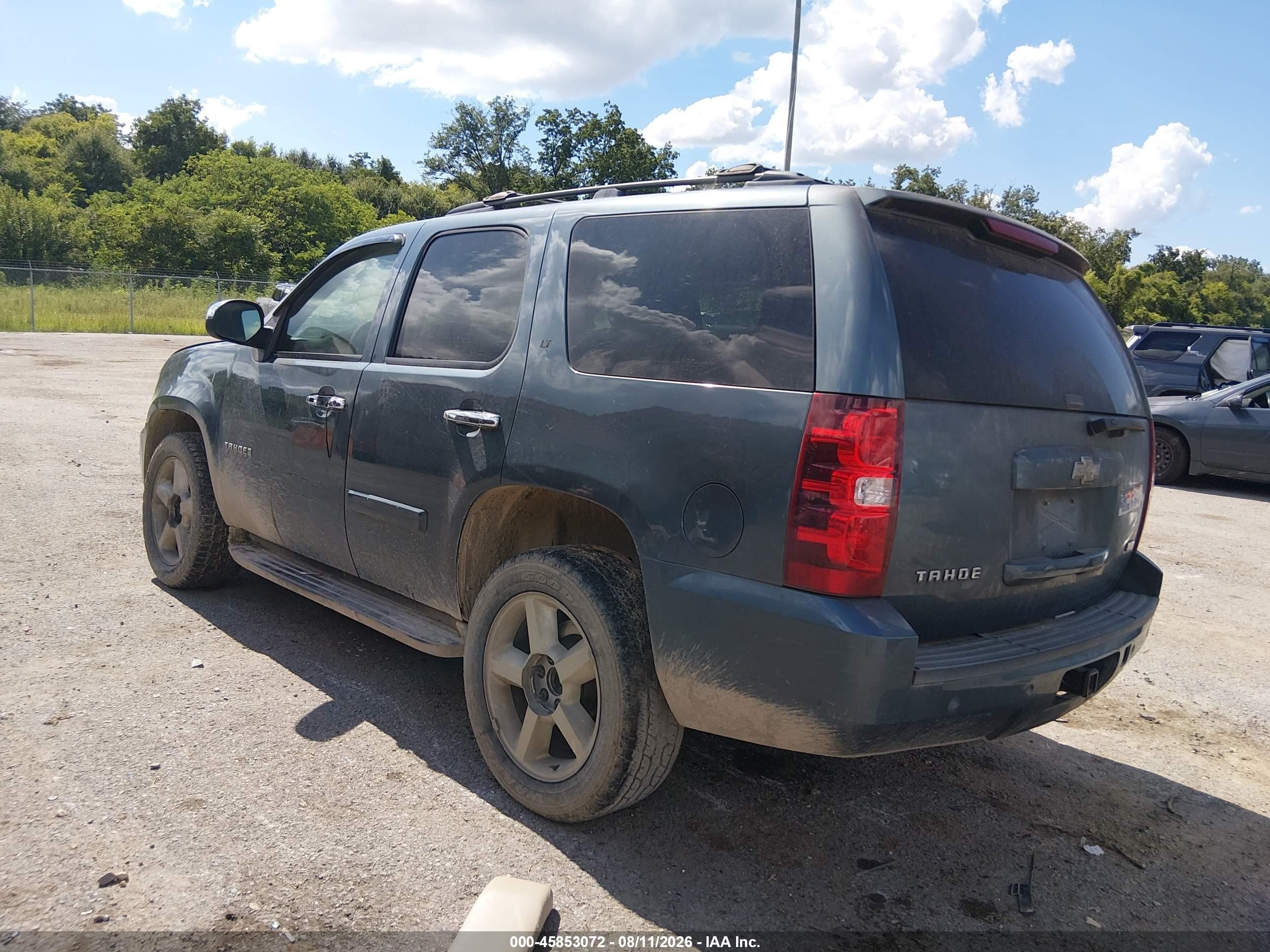 2008 Chevrolet Tahoe Lt Light Blue vin: 1GNFC13078R119925