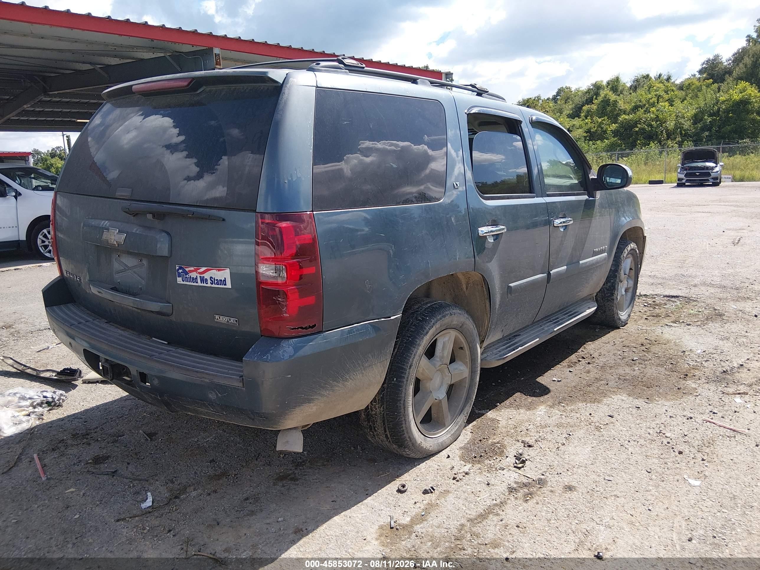 2008 Chevrolet Tahoe Lt Light Blue vin: 1GNFC13078R119925