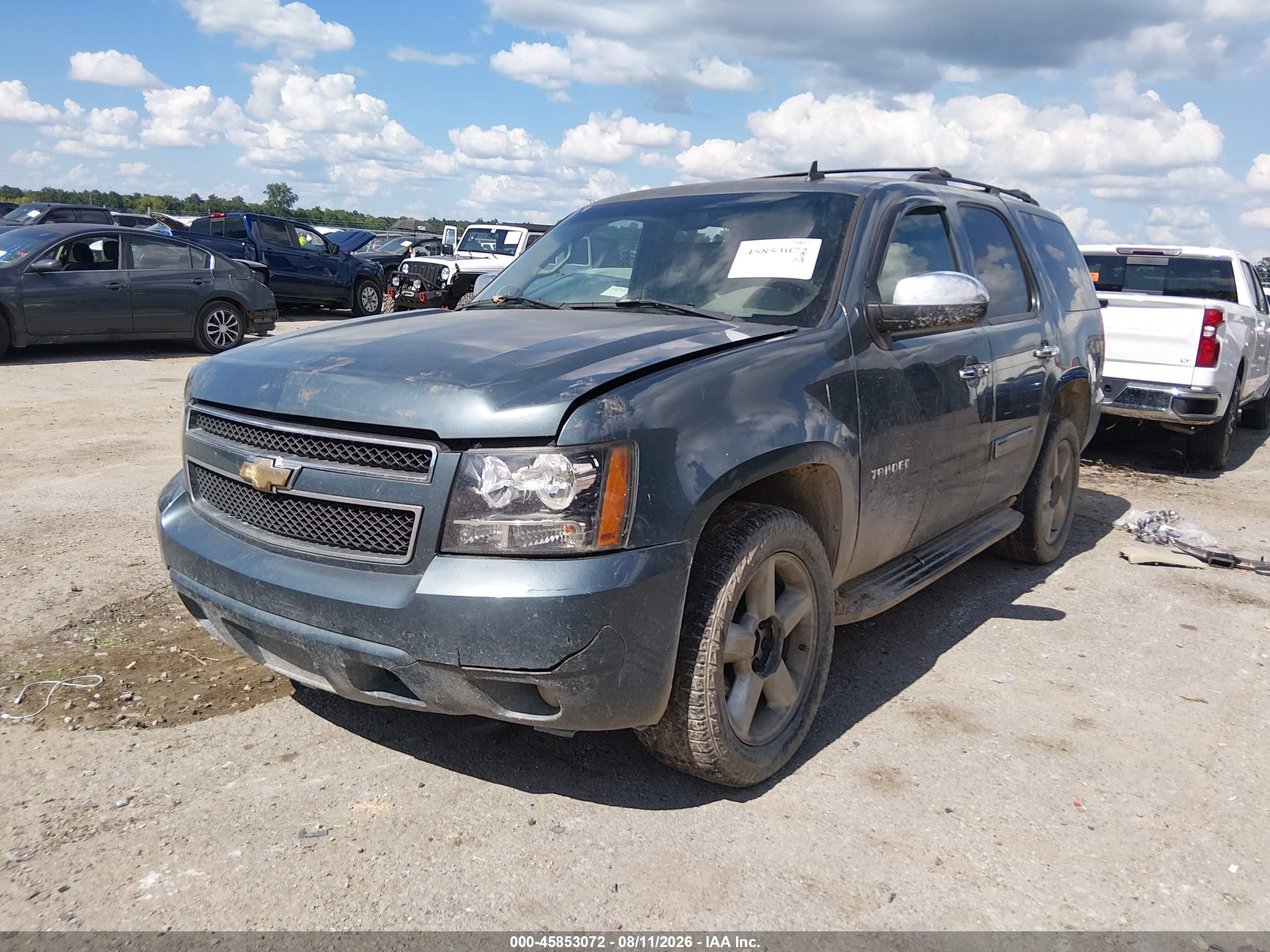 2008 Chevrolet Tahoe Lt Light Blue vin: 1GNFC13078R119925