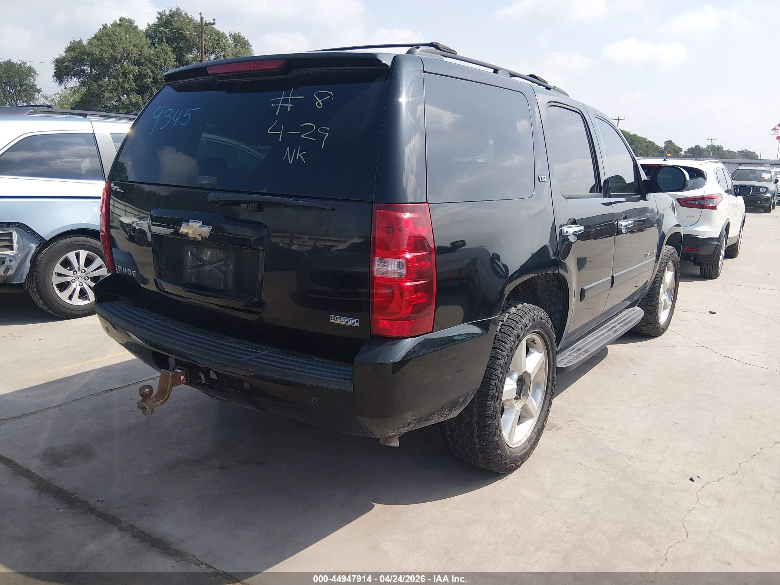 2008 Chevrolet Tahoe Ltz Черный vin: 1GNFC13078R219345
