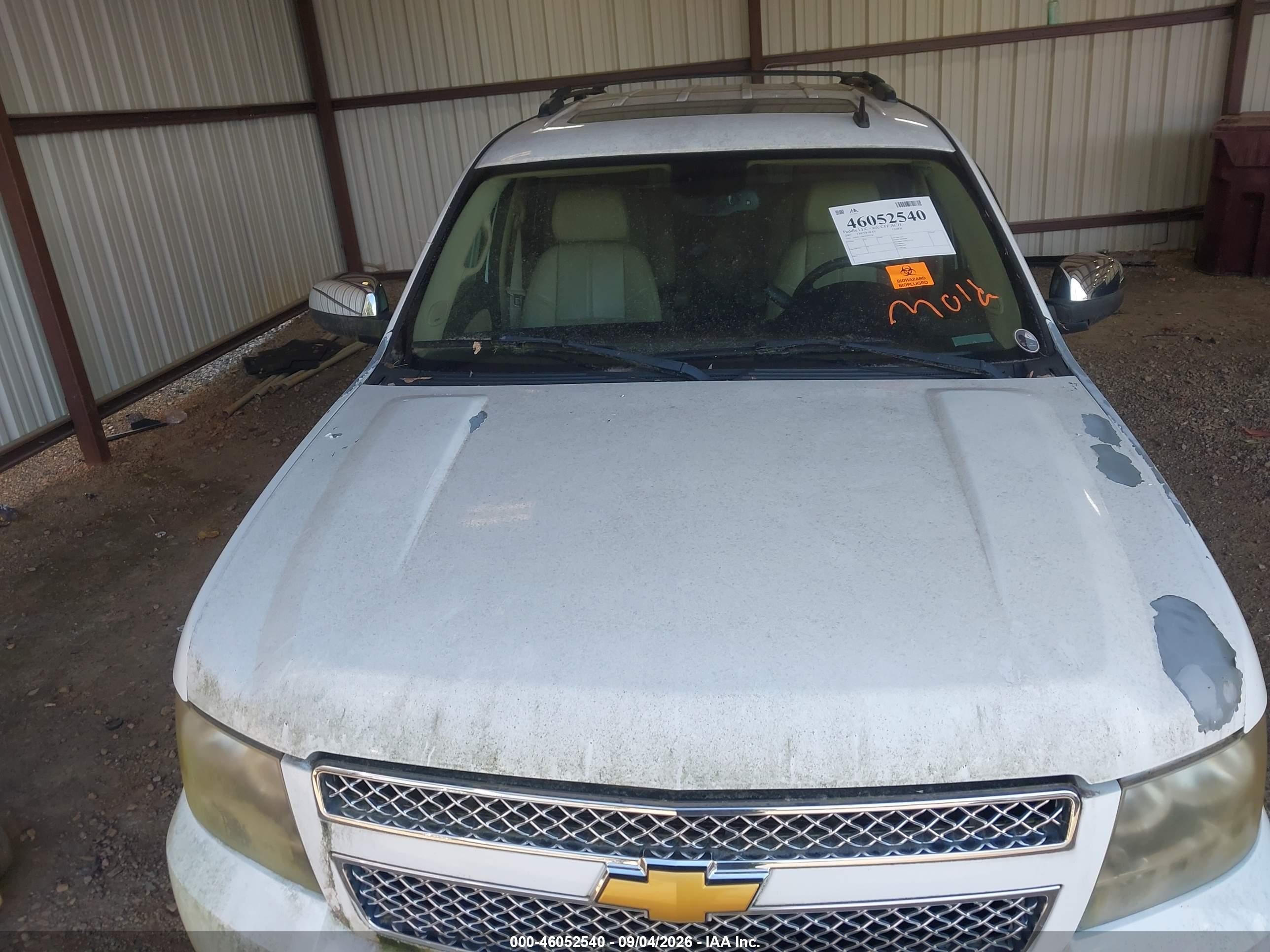 2007 Chevrolet Tahoe Ltz White vin: 1GNFC13097J391518