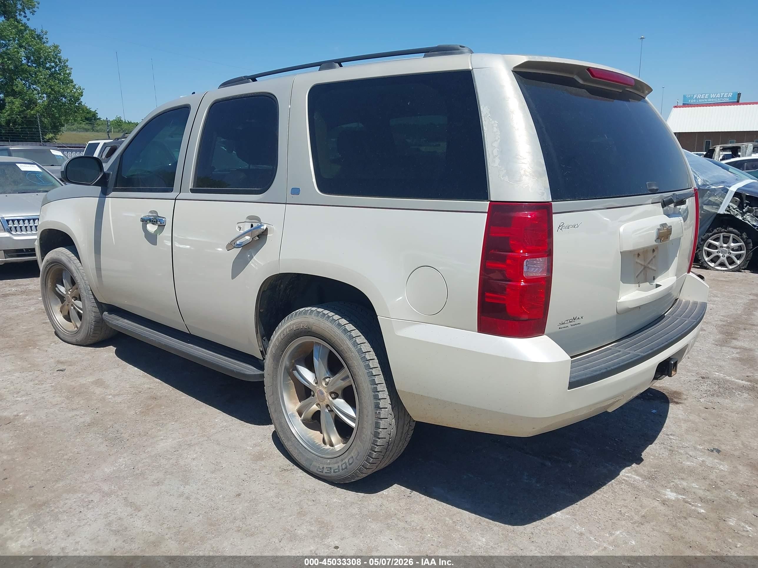 2007 Chevrolet Tahoe Lt Tan vin: 1GNFC13097R357905