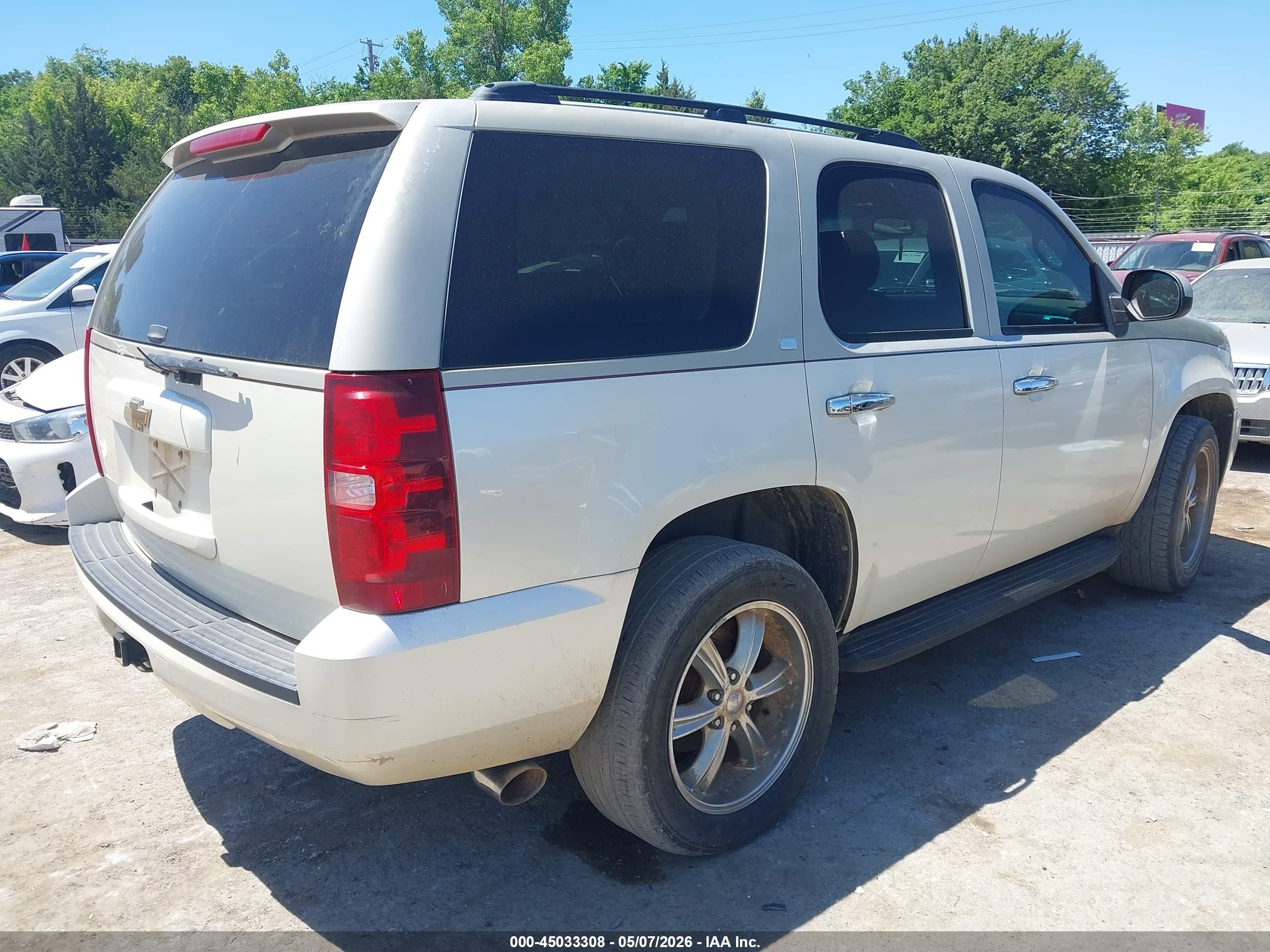 2007 Chevrolet Tahoe Lt Tan vin: 1GNFC13097R357905