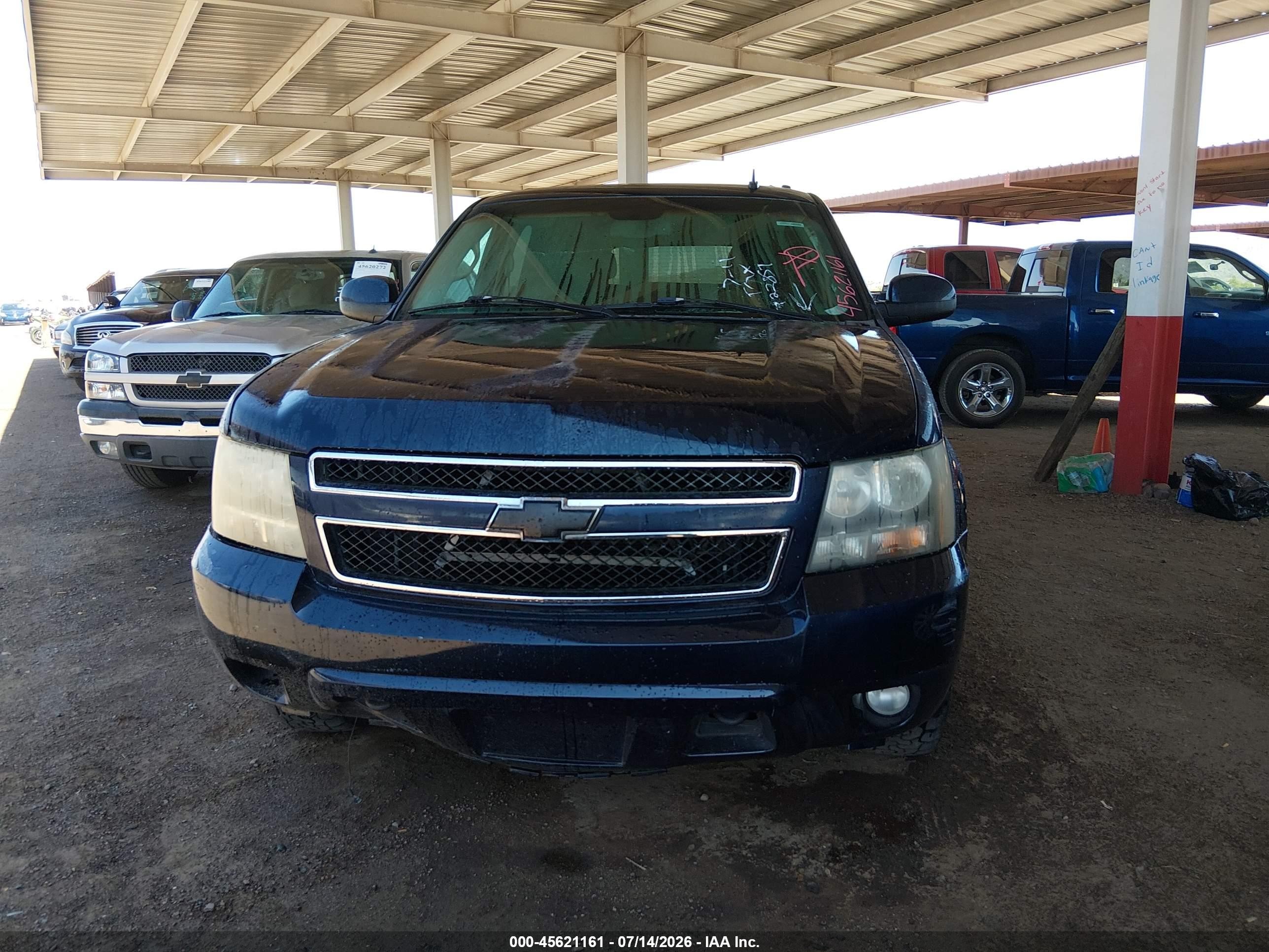 2008 Chevrolet Tahoe Lt Blue vin: 1GNFC13098R122857