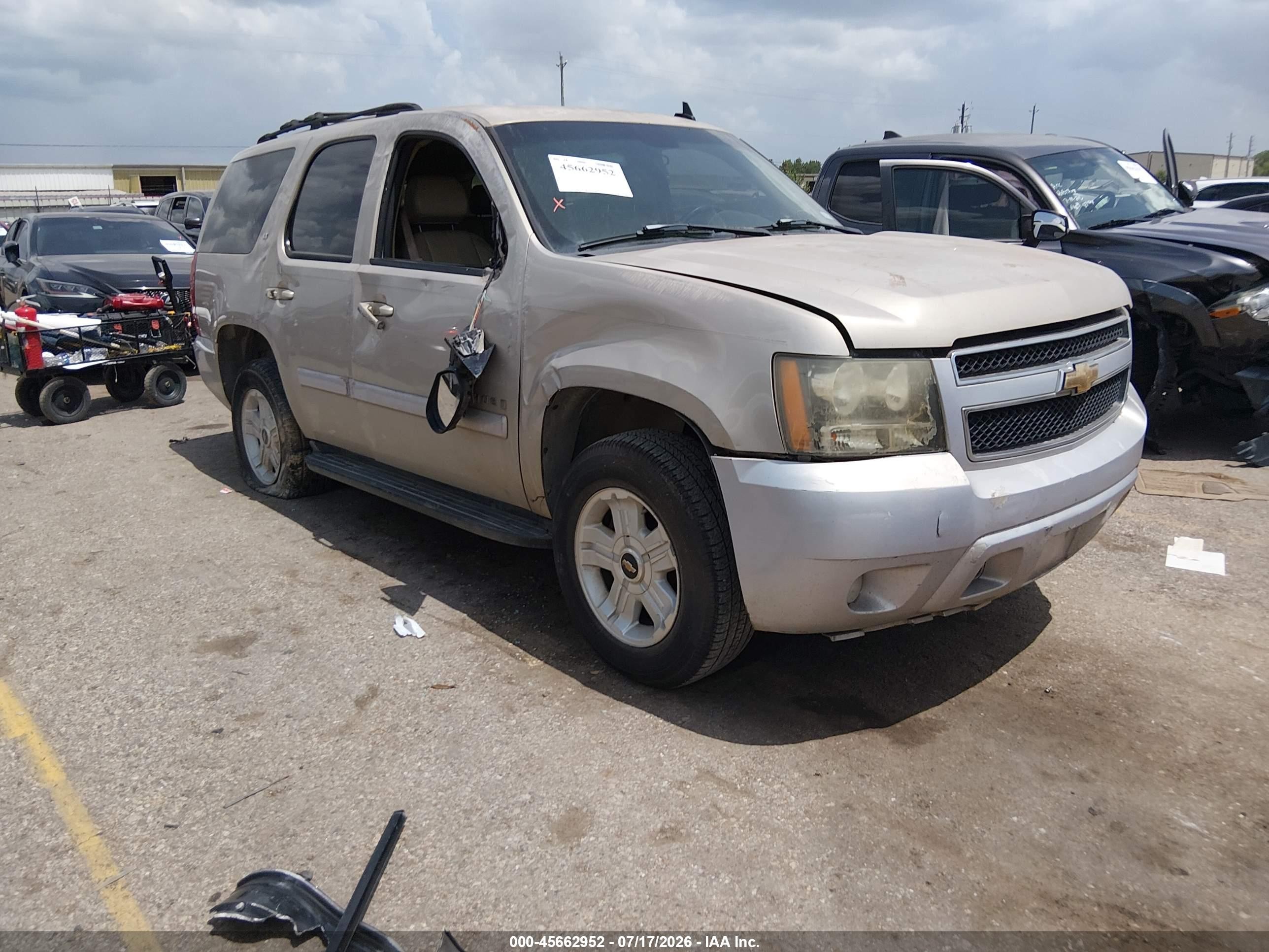 2007 Chevrolet Tahoe Lt Beige vin: 1GNFC130X7J188640