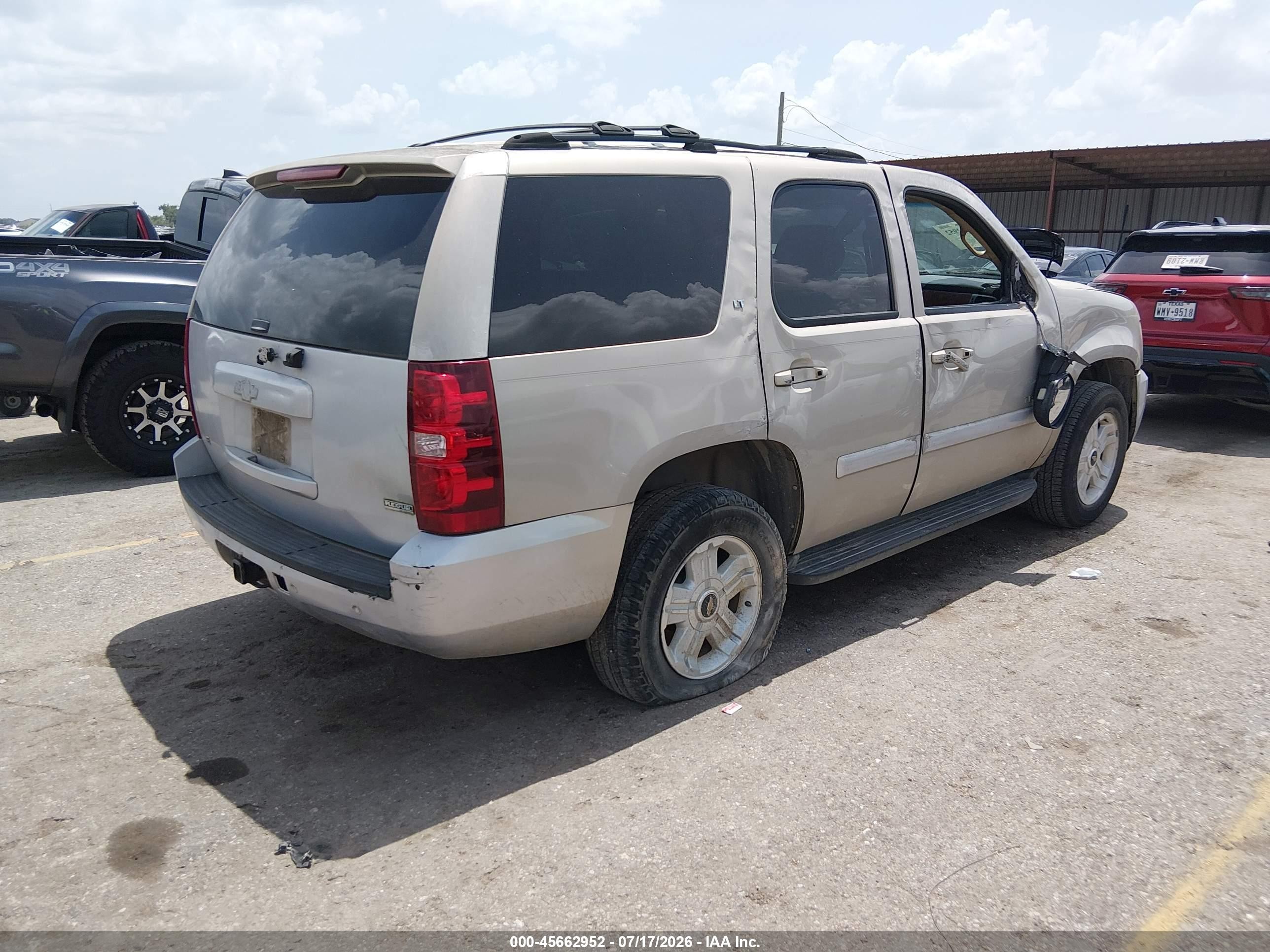 2007 Chevrolet Tahoe Lt Beige vin: 1GNFC130X7J188640
