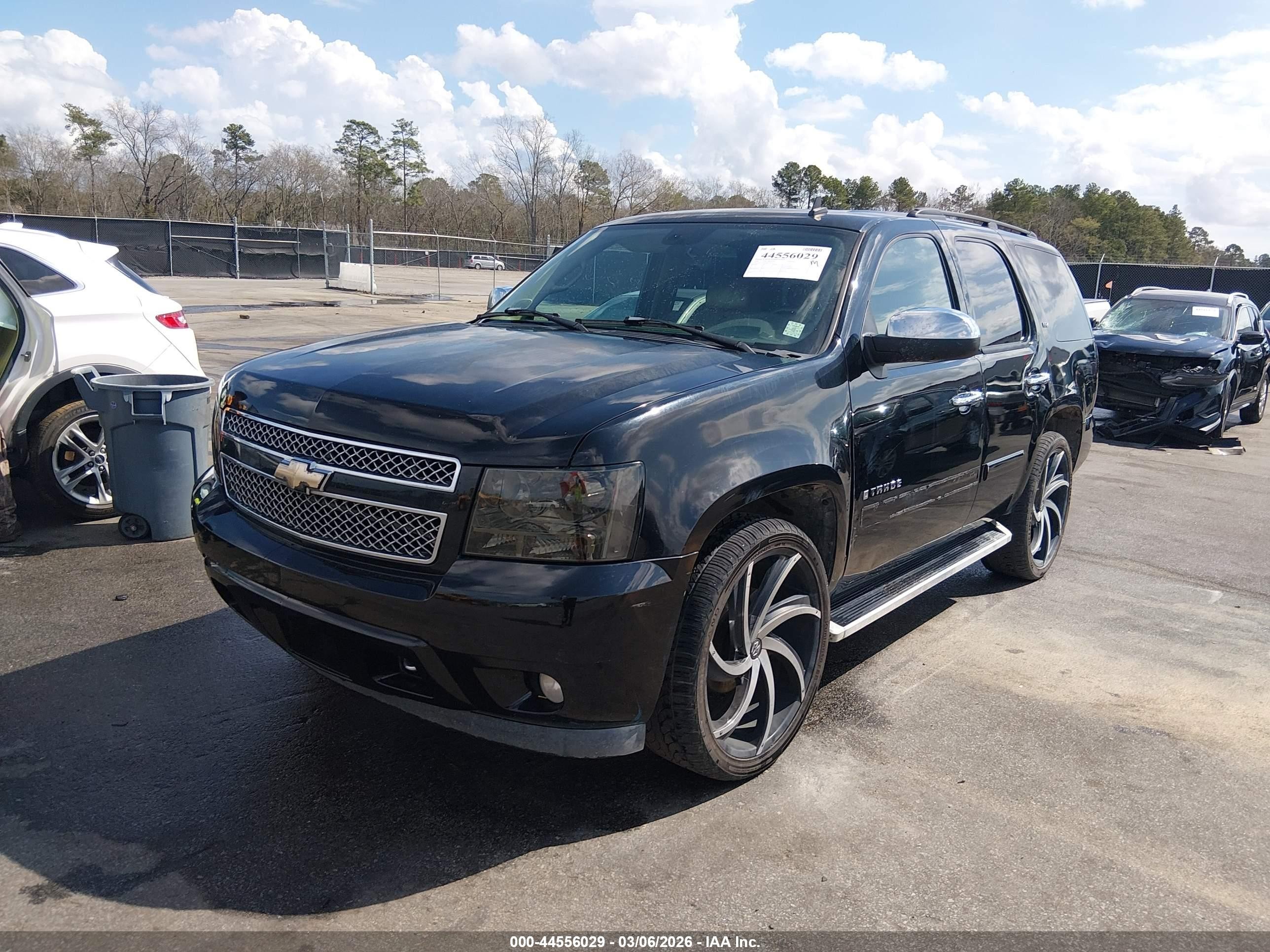 2008 Chevrolet Tahoe Ltz Black vin: 1GNFC130X8R171923