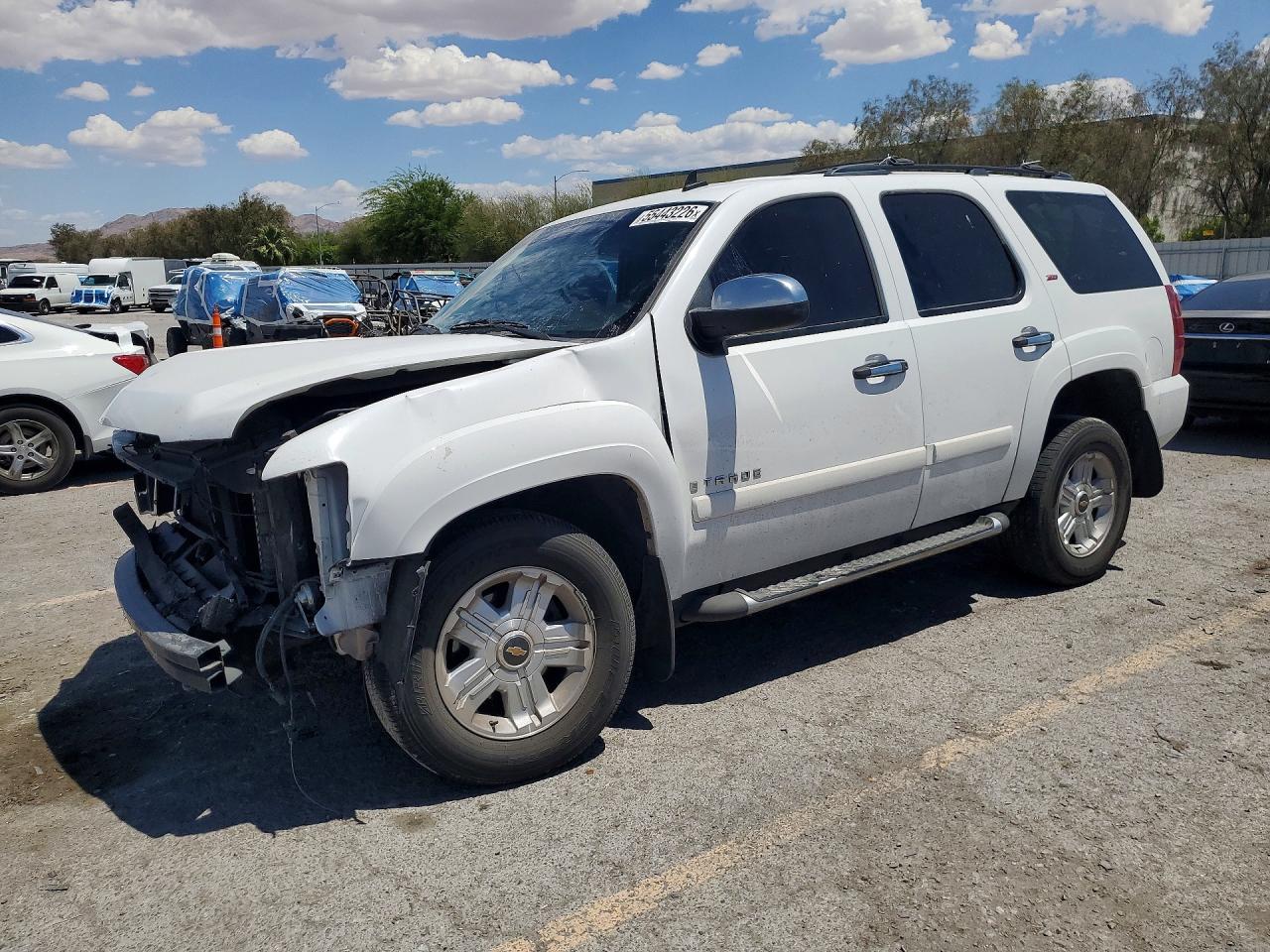 2008 Chevrolet Tahoe C1500 White vin: 1GNFC130X8R190309