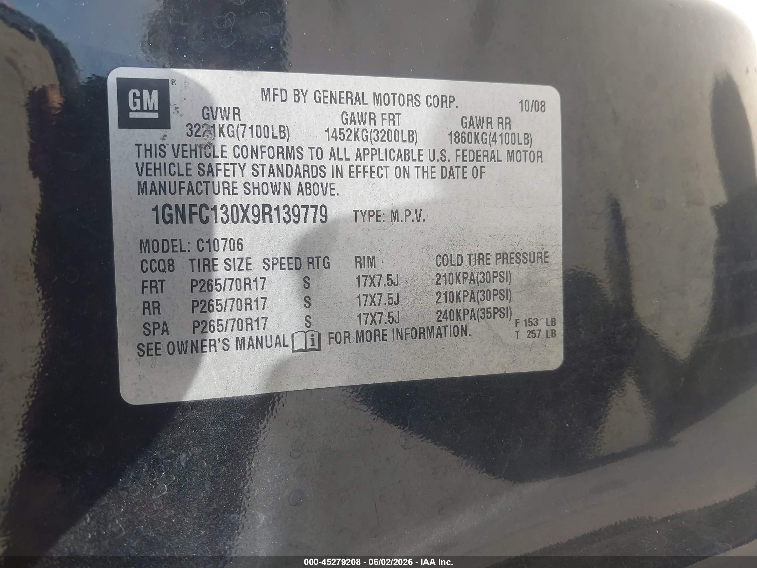 2009 Chevrolet Tahoe Ls Черный vin: 1GNFC130X9R139779