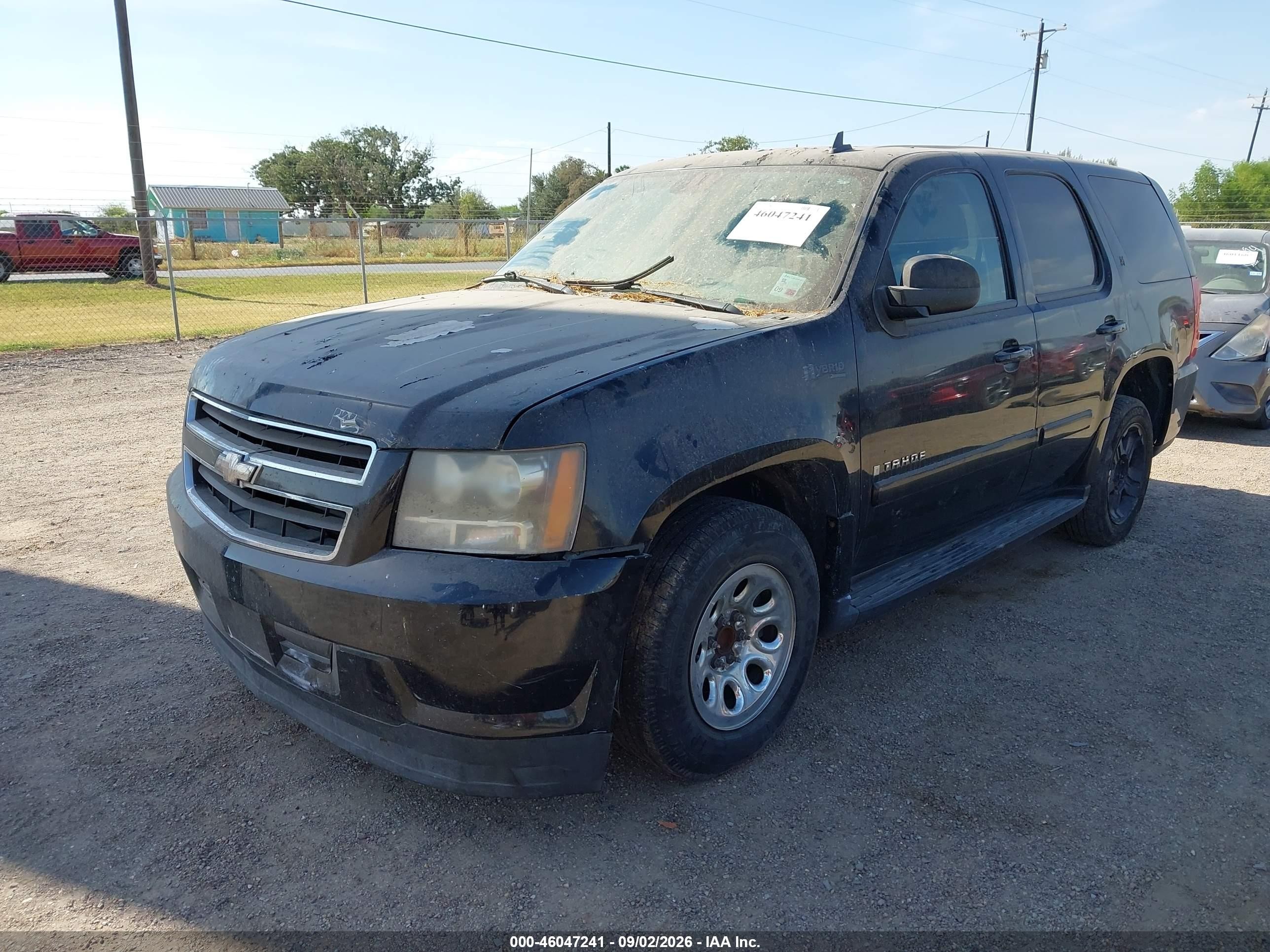 2008 Chevrolet Tahoe Hybrid   Черный vin: 1GNFC13558R192366