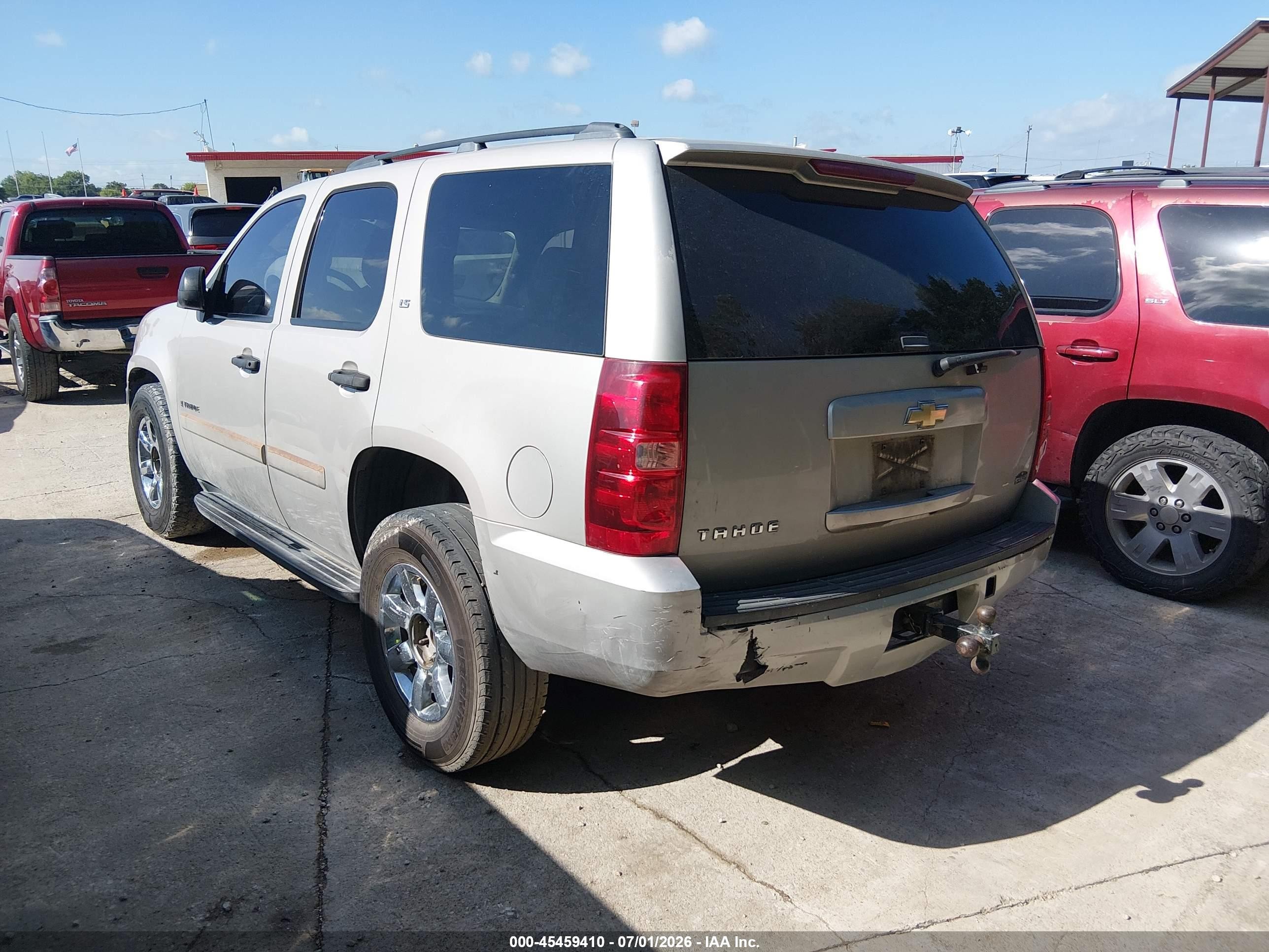 2007 Chevrolet Tahoe Ls Beige vin: 1GNFC13C07J401136