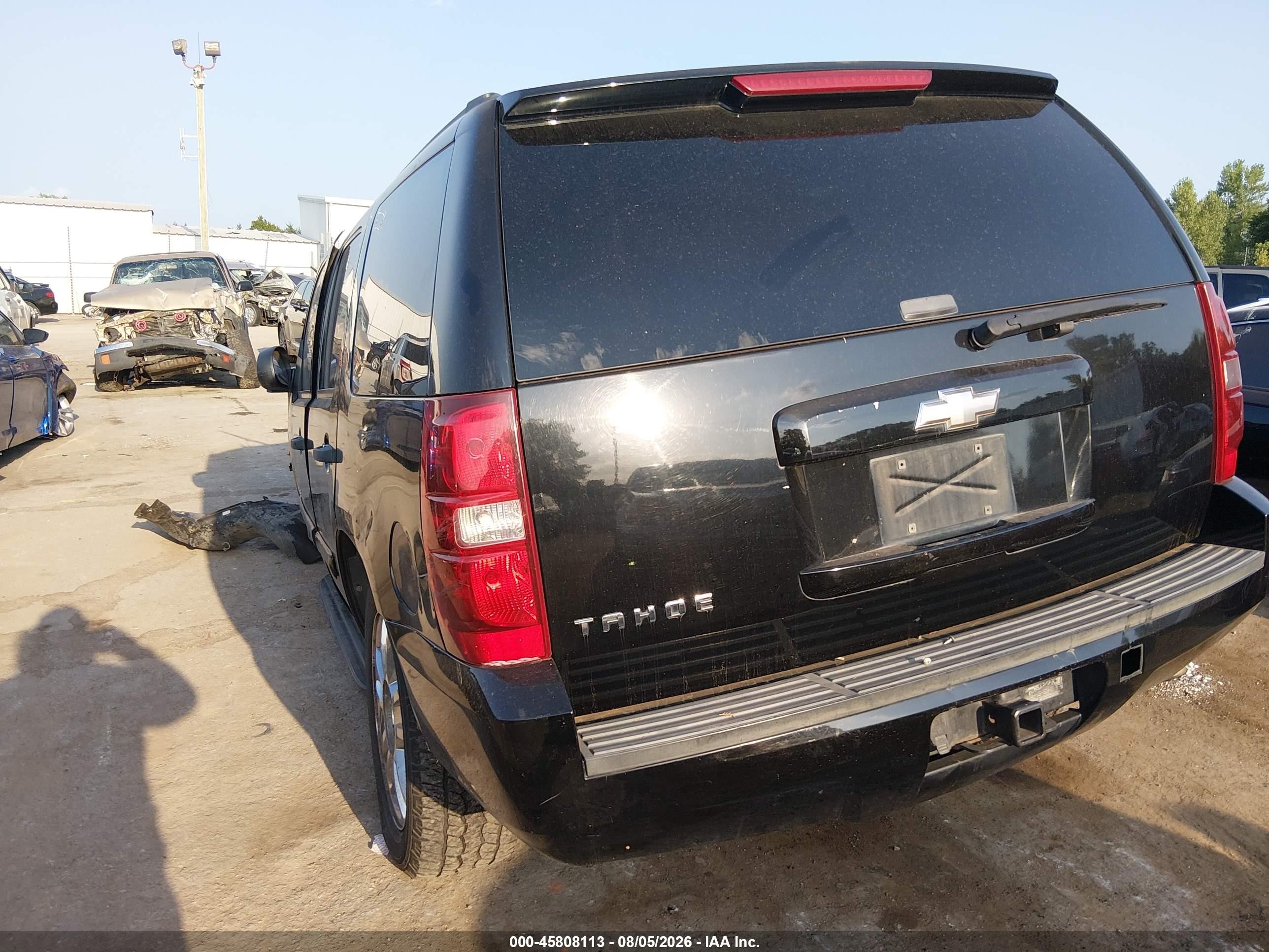2009 Chevrolet Tahoe Ls Black vin: 1GNFC13C19R162023