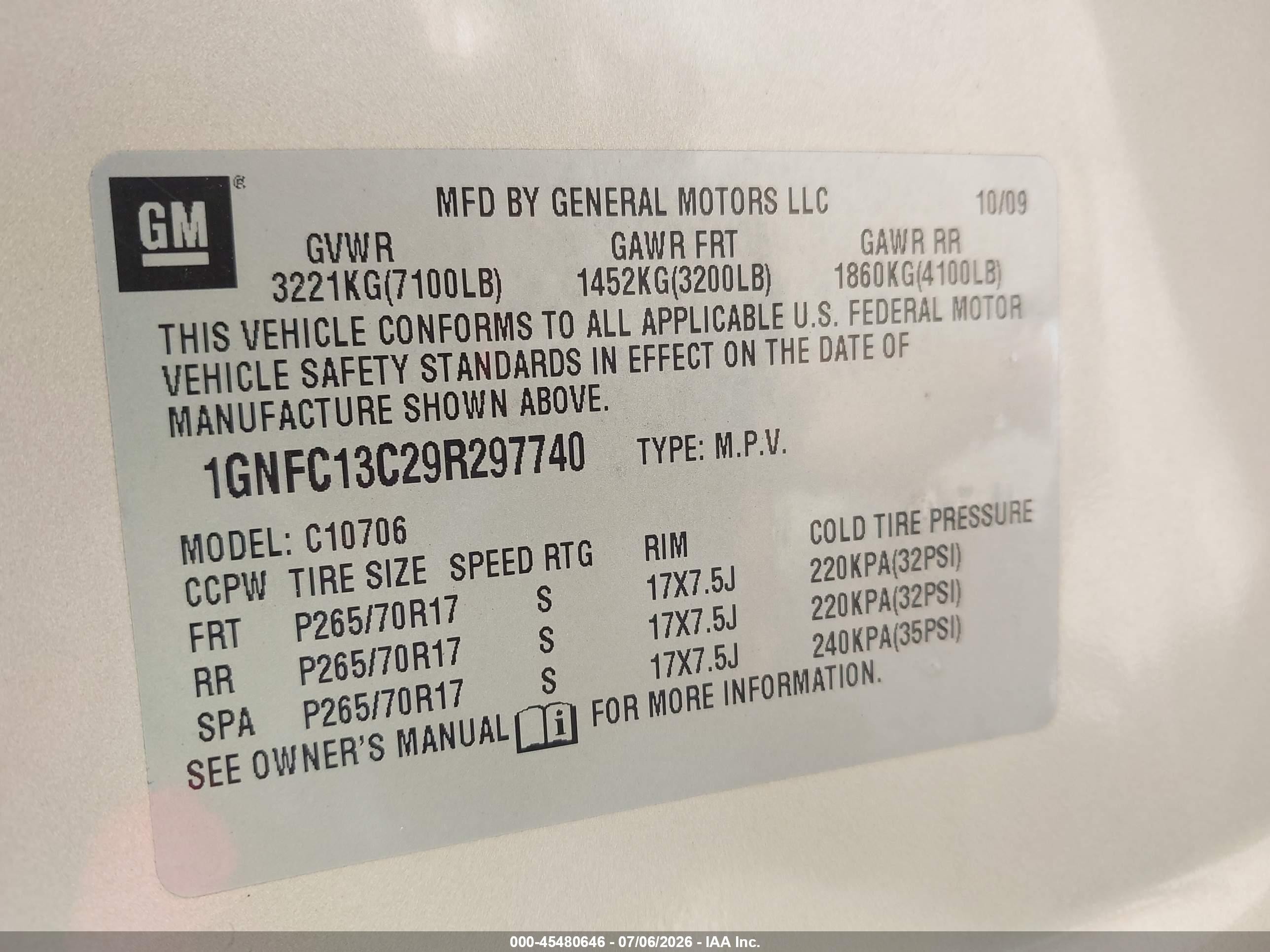 2009 Chevrolet Tahoe Ls Silver vin: 1GNFC13C29R297740
