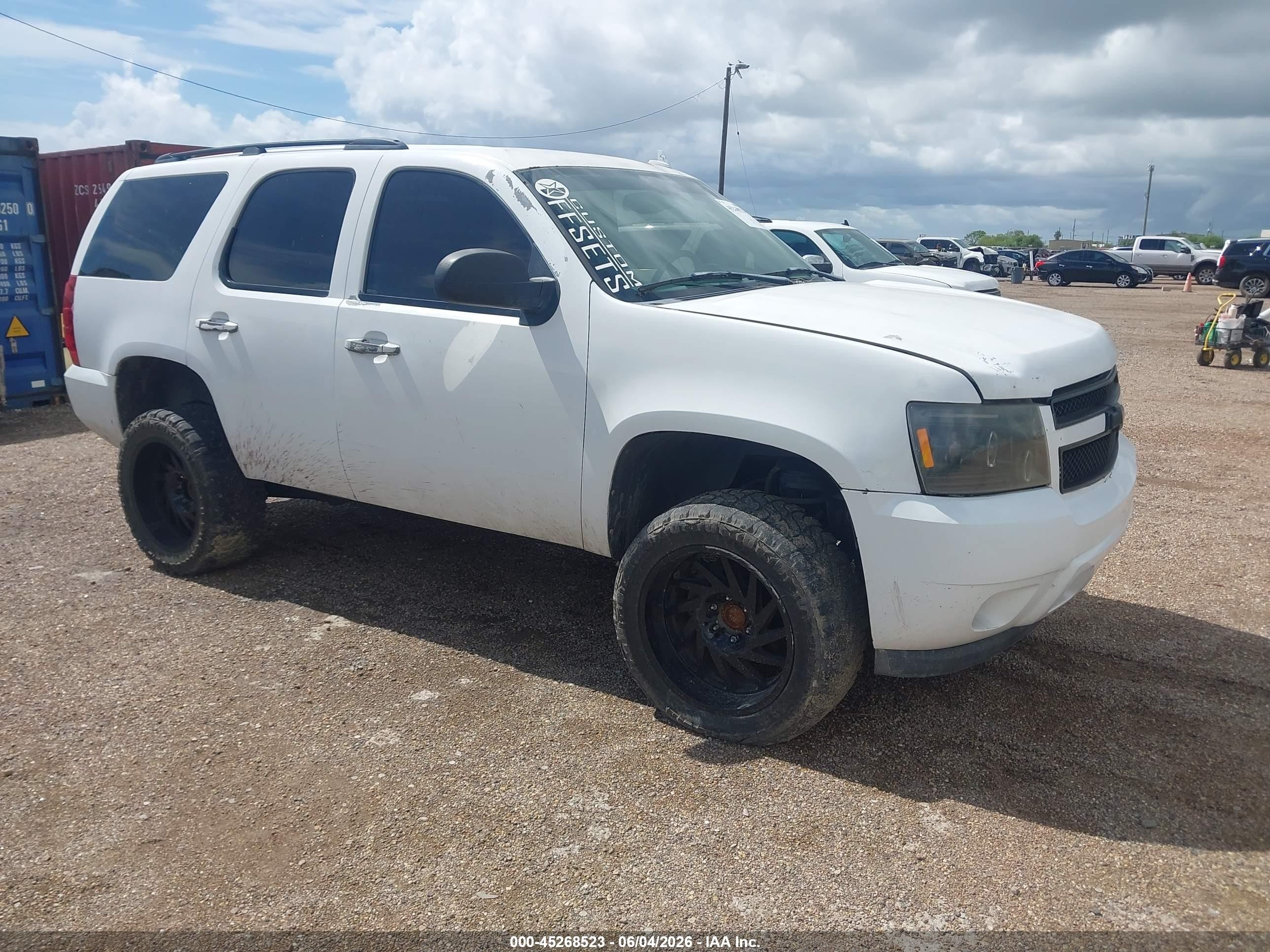 2007 Chevrolet Tahoe Ls White vin: 1GNFC13C37R371969
