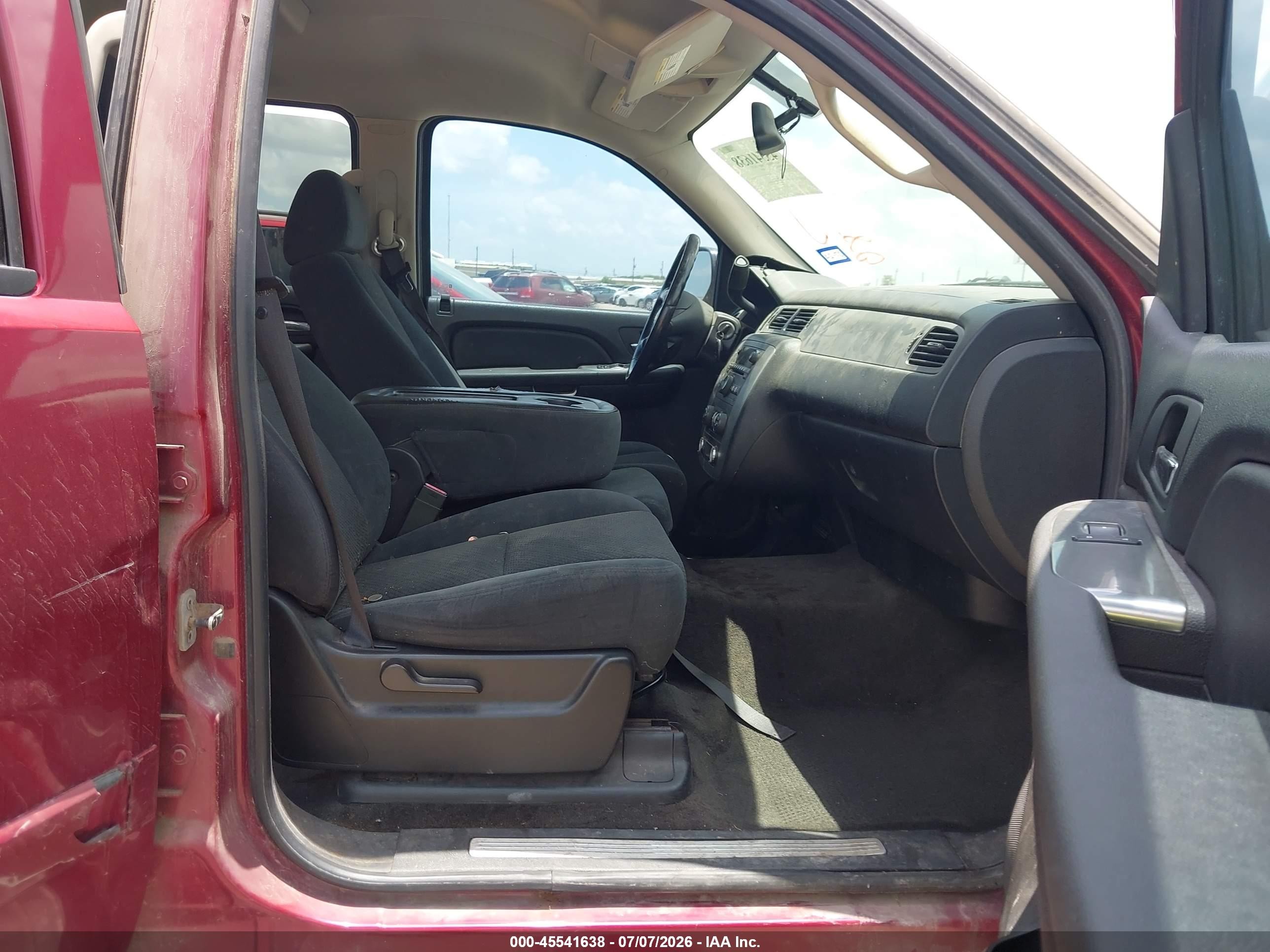 2007 Chevrolet Tahoe Ls Burgundy vin: 1GNFC13C57R414451